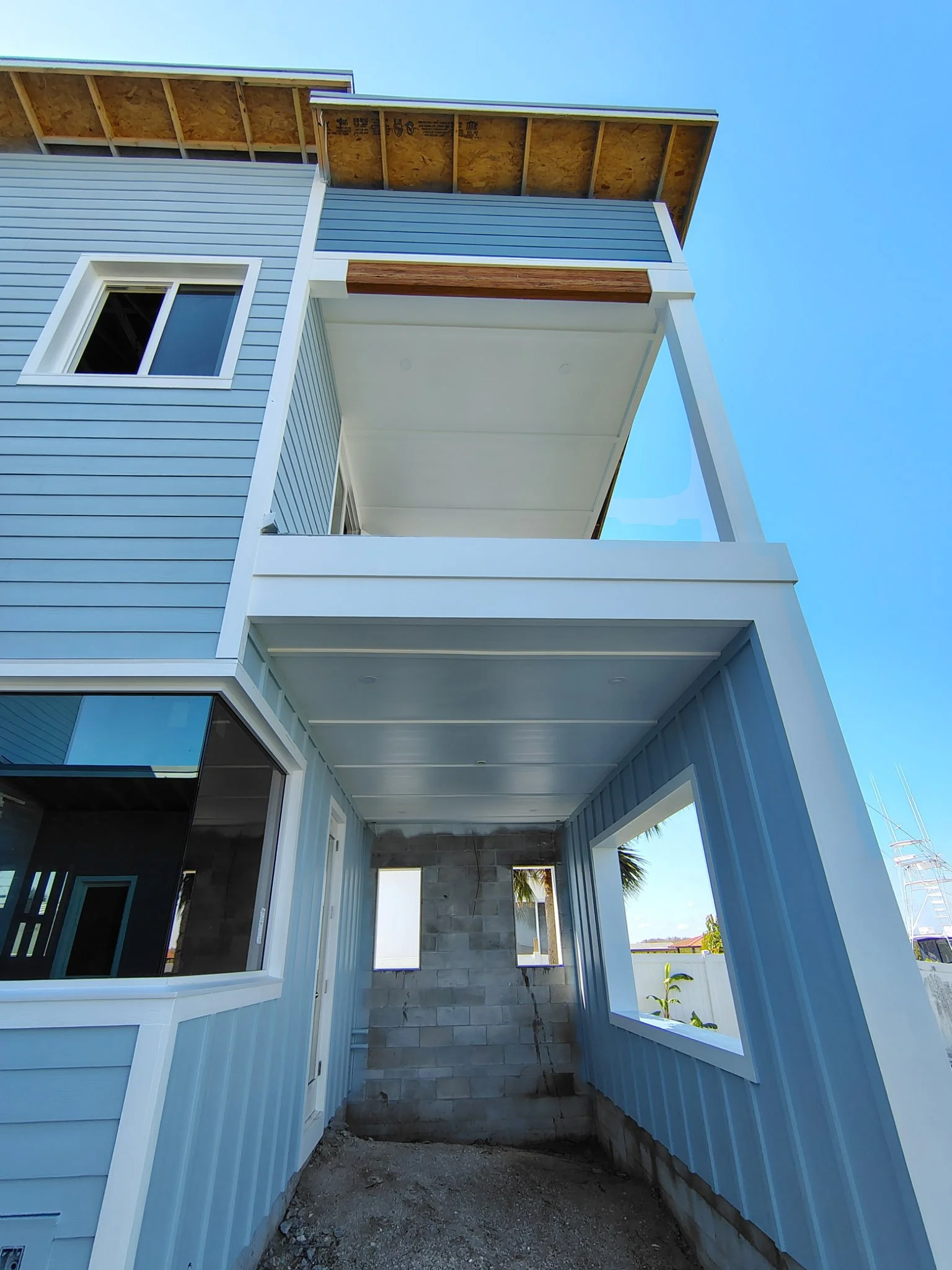 Port Orange New Construction Exterior Paint Garage View