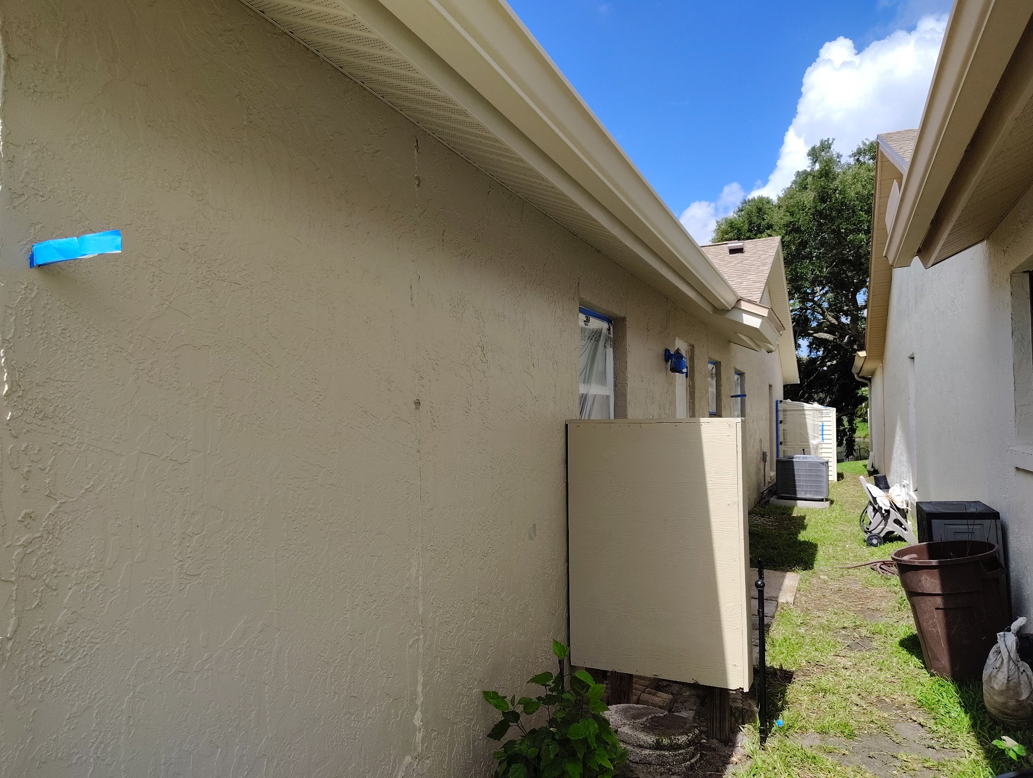 Completed Side Stucco