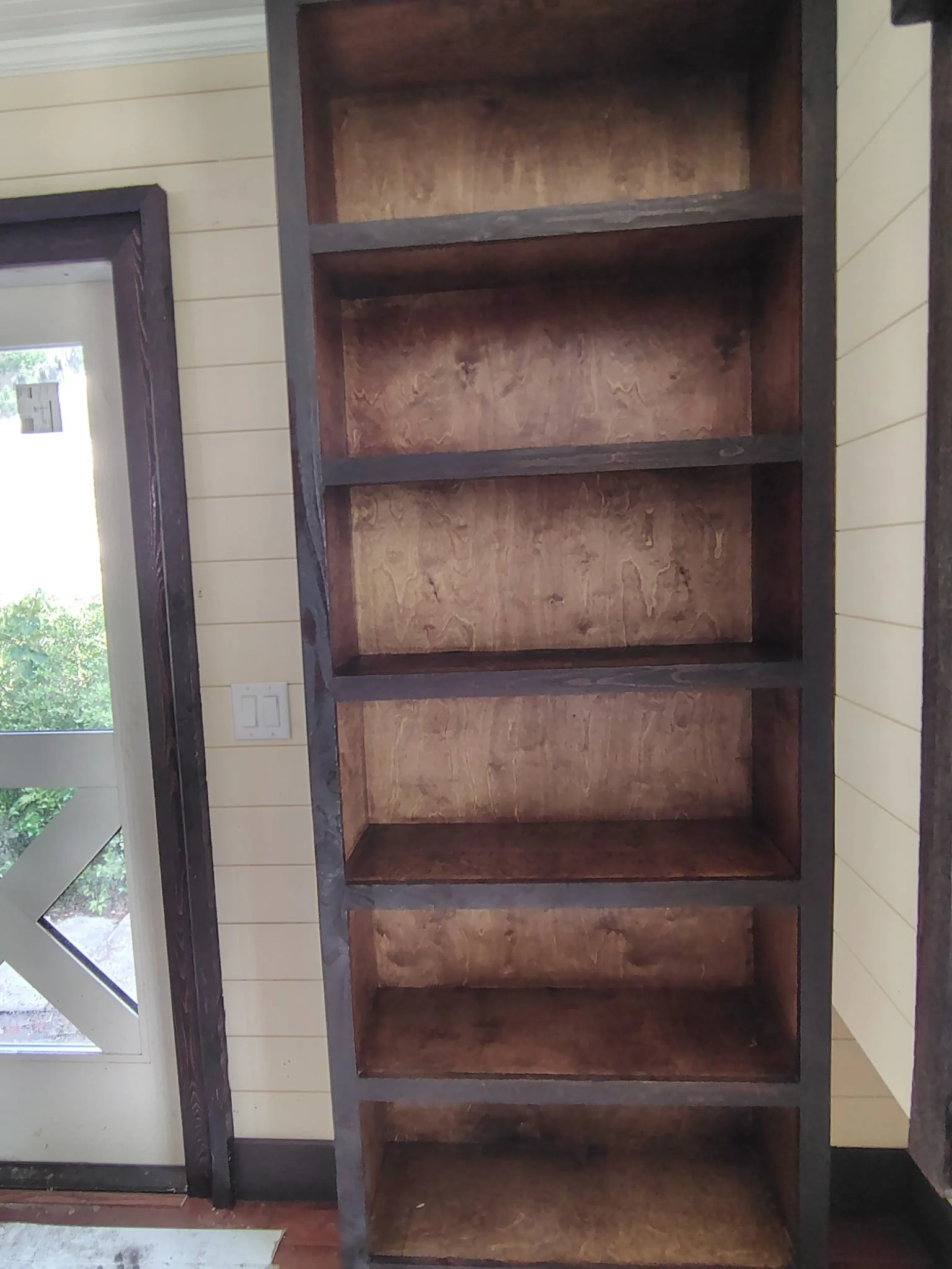 Tall Built-In Shelf Close-Up