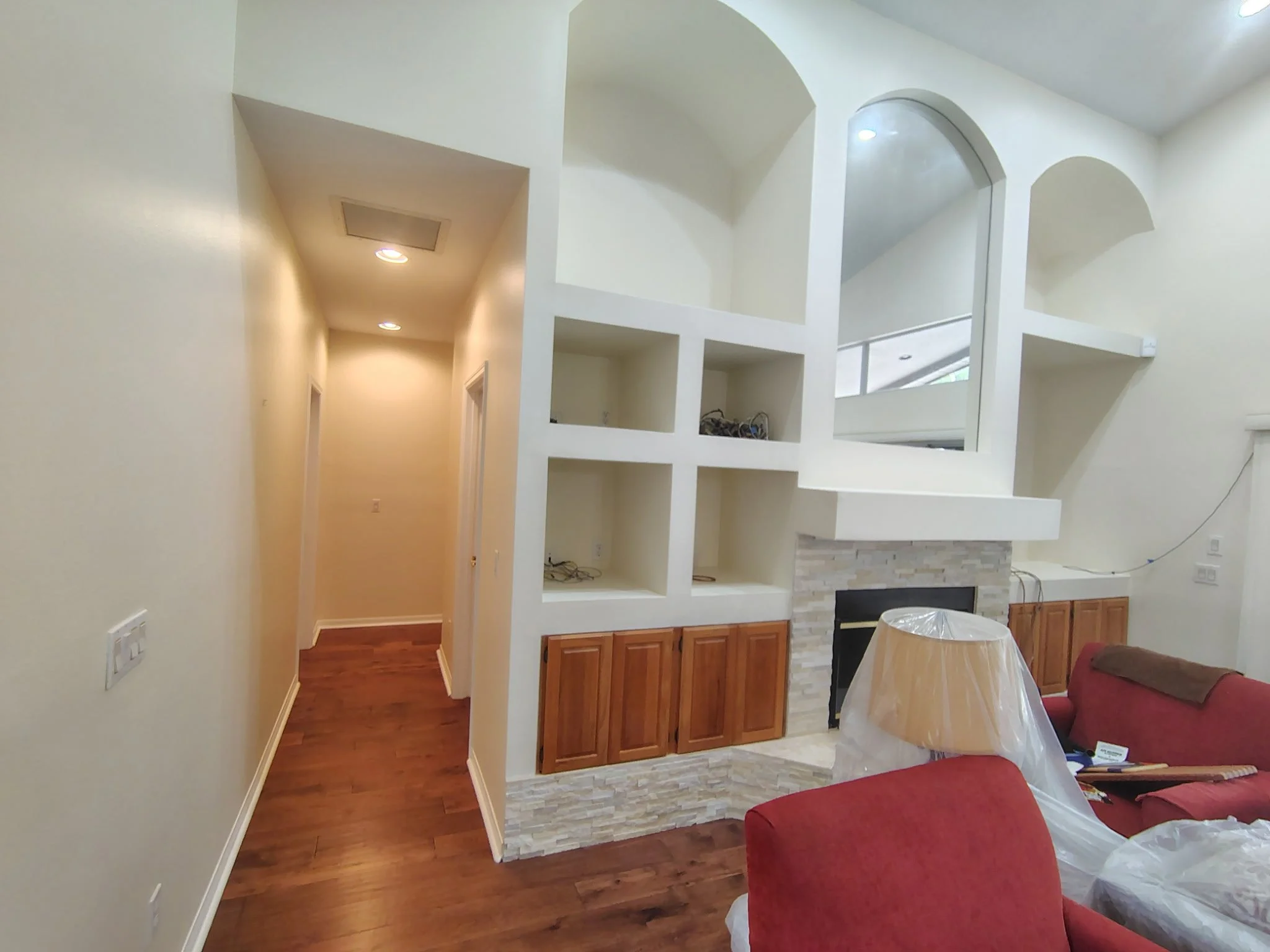 Built-In Shelving Angle View