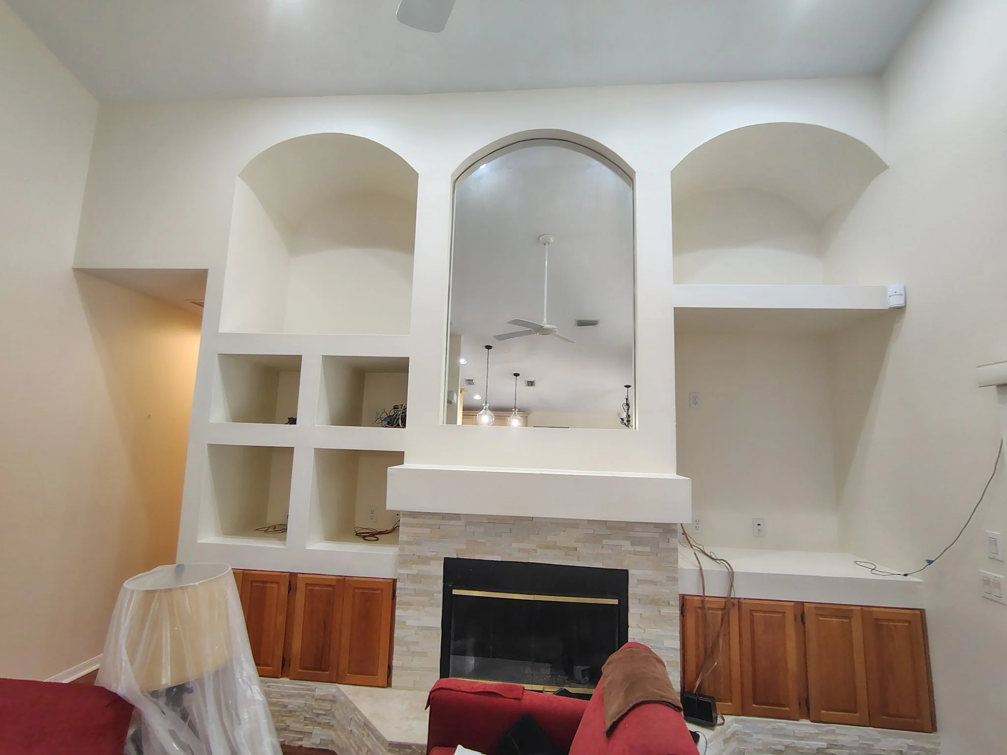 Built-In Entertainment Center Straight View