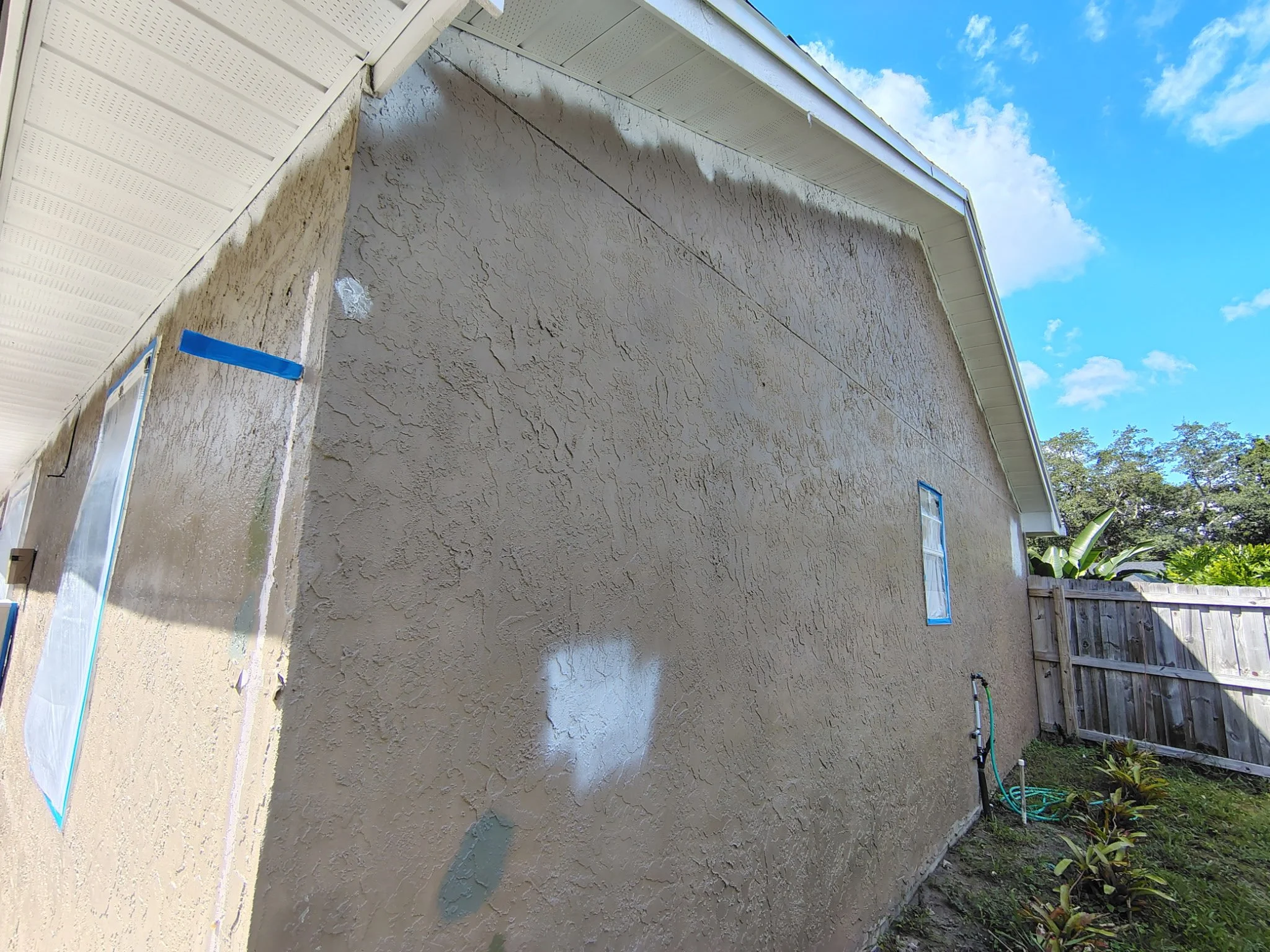 Stucco Surface Detail Before Finish