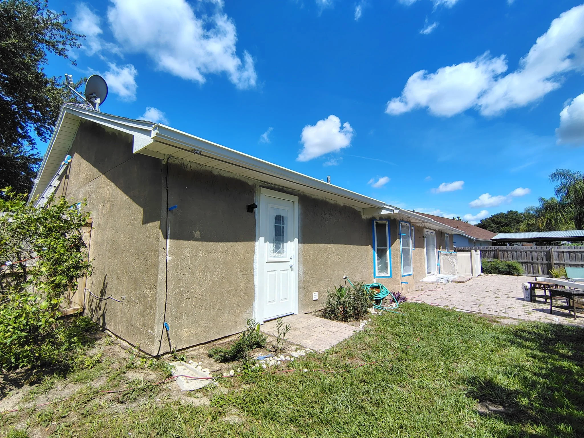 Backyard Exterior During Prep