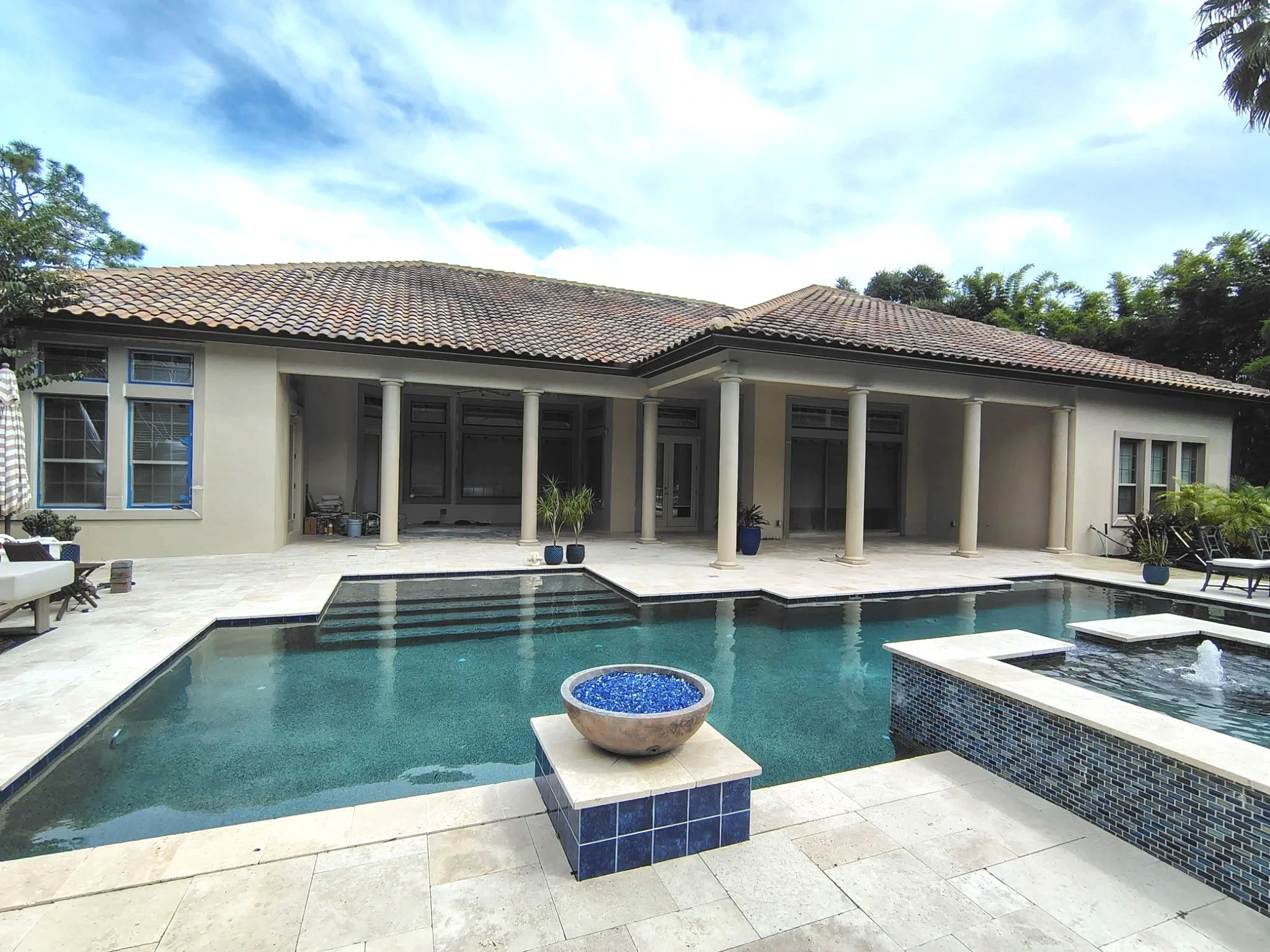 Large Rear Pool Elevation