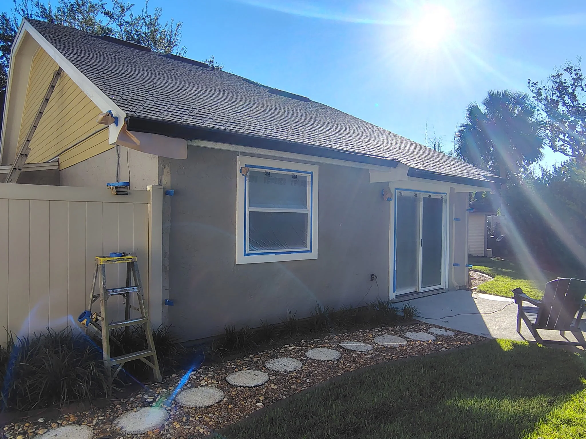 Rear patio and sliding-door protection