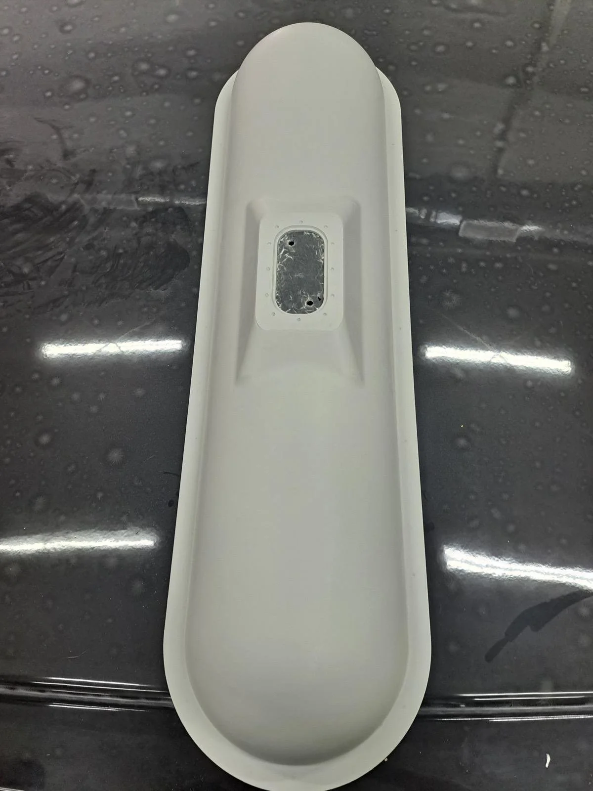White industrial part made from fiberglass composites