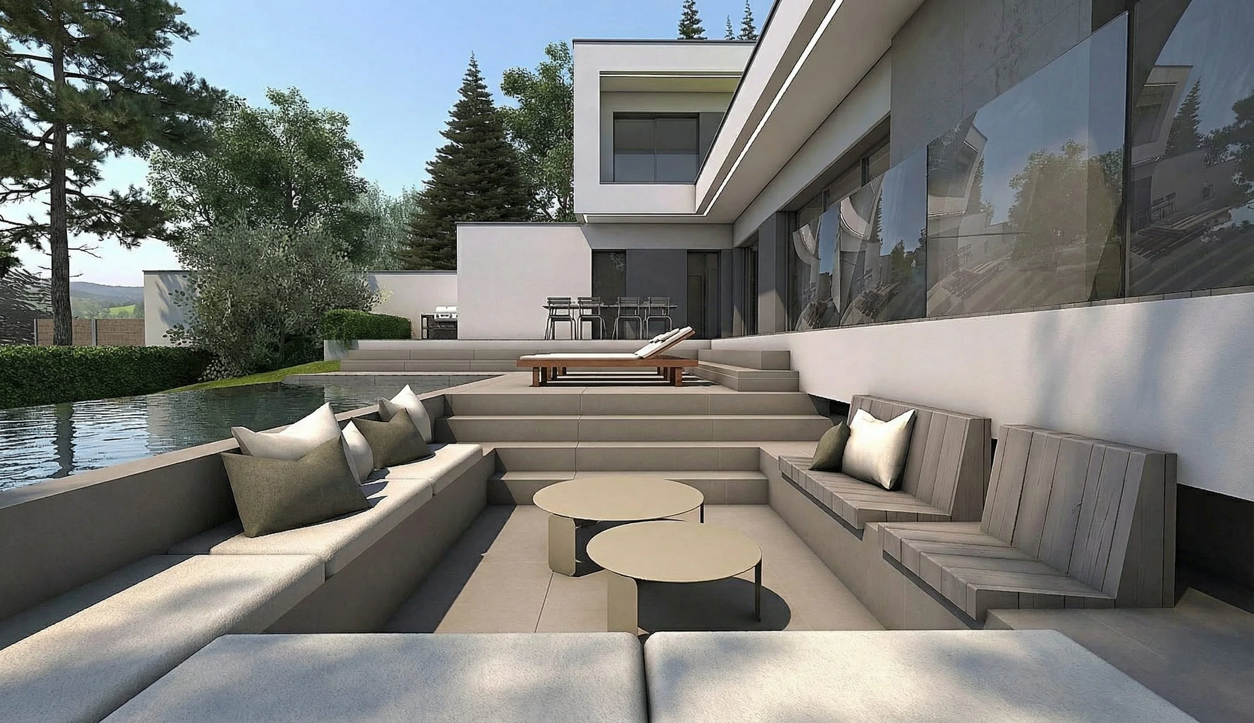  ✽ Charbonnières les Bains - Agencement intérieur d'une villa contemporaine de 380m2