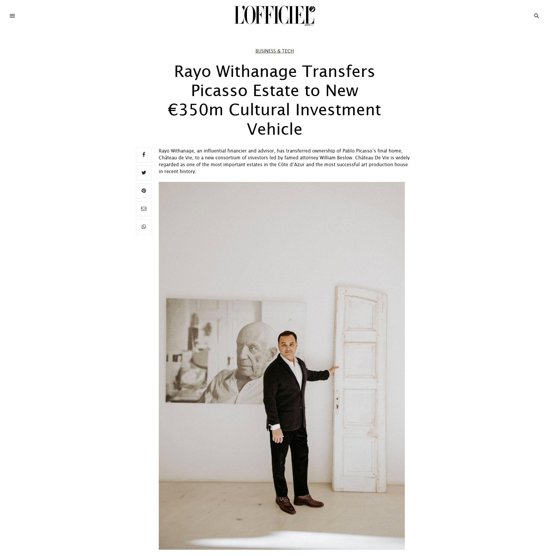 Rayo Withanage - L'Officel Monaco