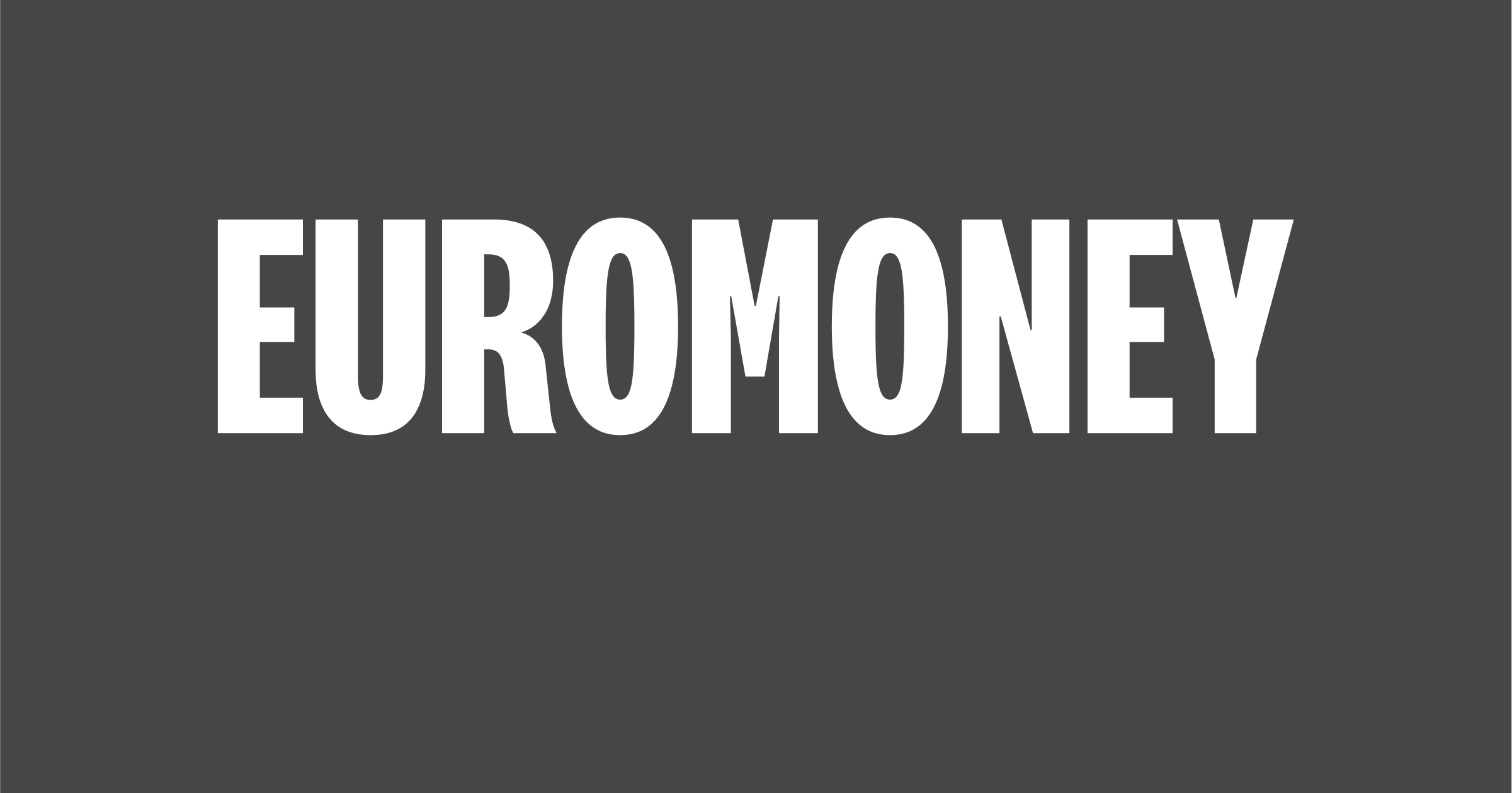 White text reading 'EUROMONEY' on a dark blue background.