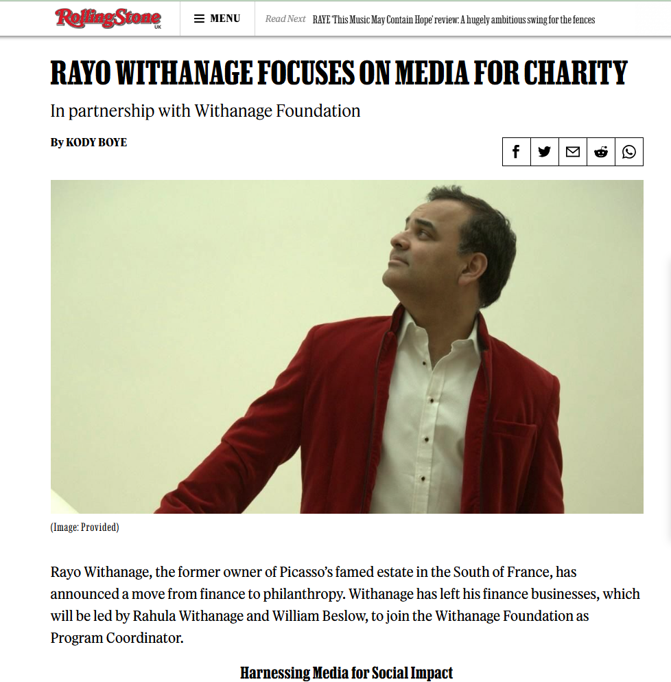 Rayo Withanage - Rolling Stones