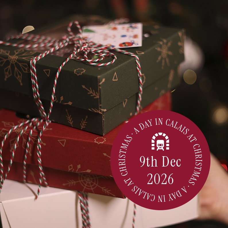 A 'DAY IN CALAIS' at Christmas. Wednesday 9th December 2026 on Le Shuttle