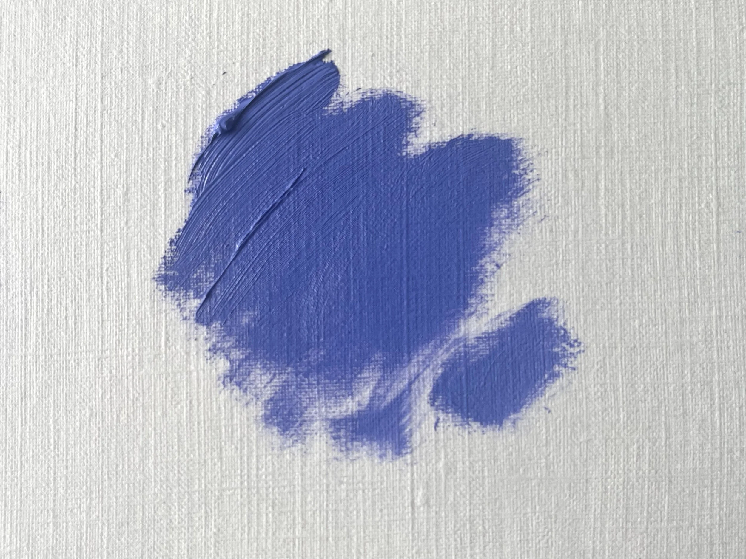 A Swatch of Pale Violet Oil Paint on canvas textured oil paper