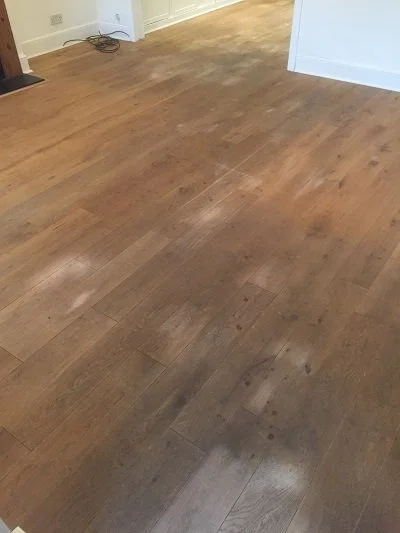 Dirty engineered oiled oak floor