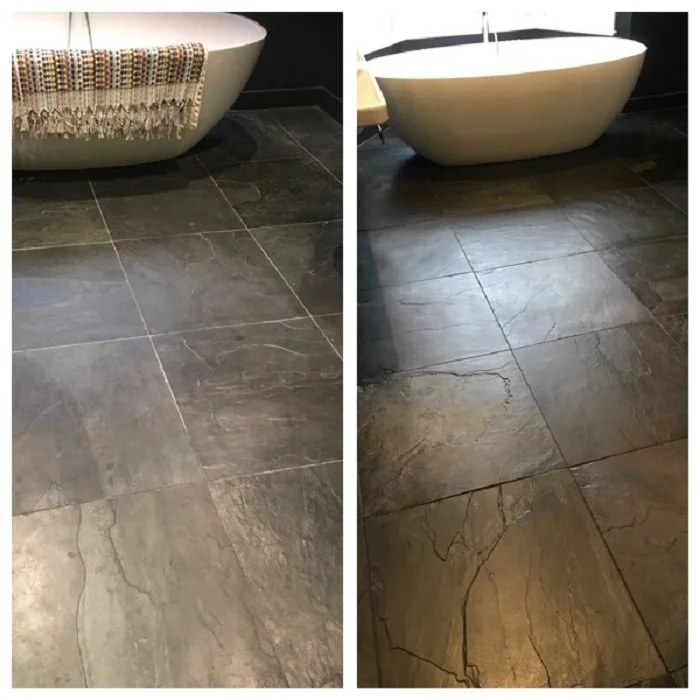 Cleaning Limescale Deposits from Slate and Stone Floors