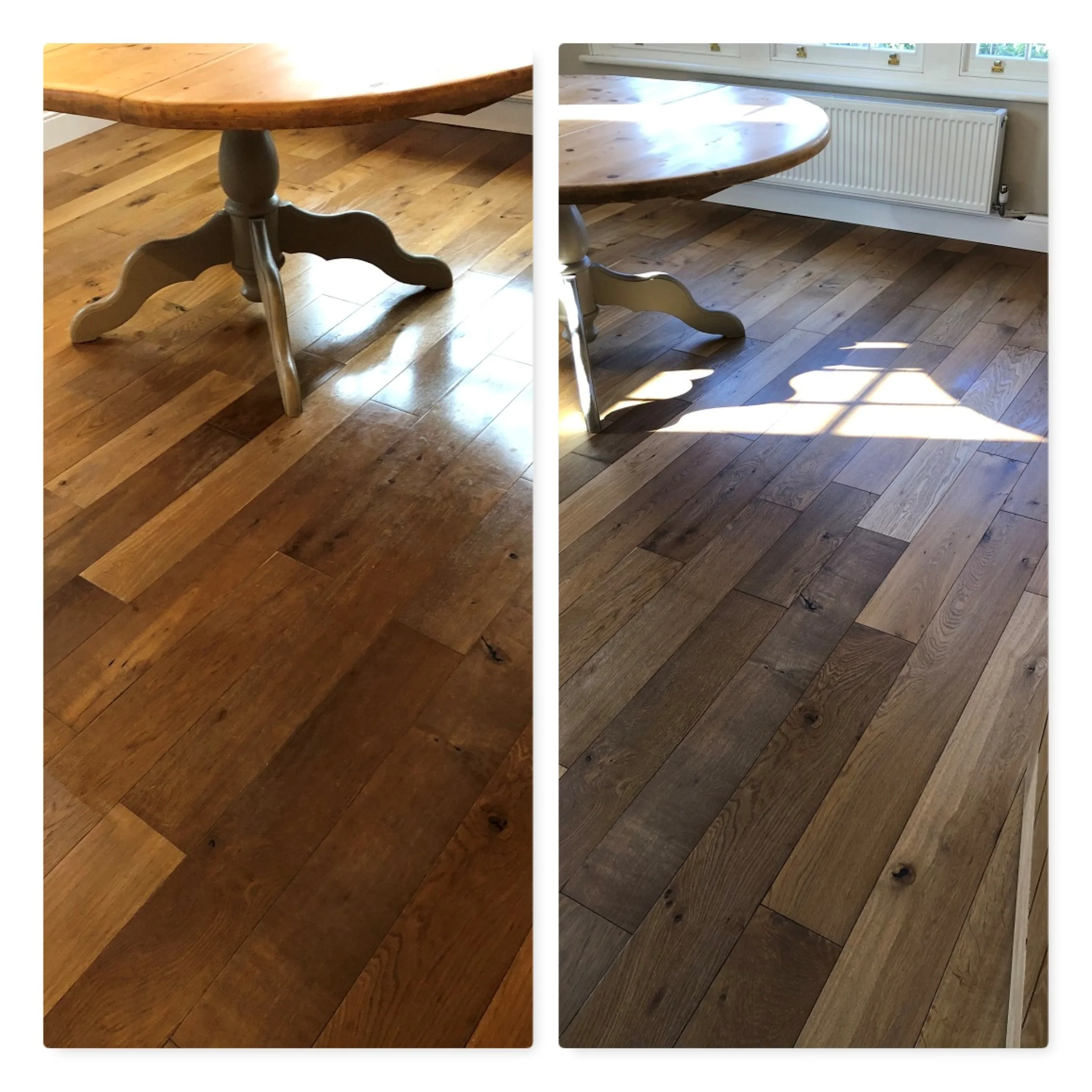 Wrong product on wooden flooring