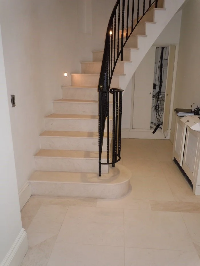 Limestone staircase
