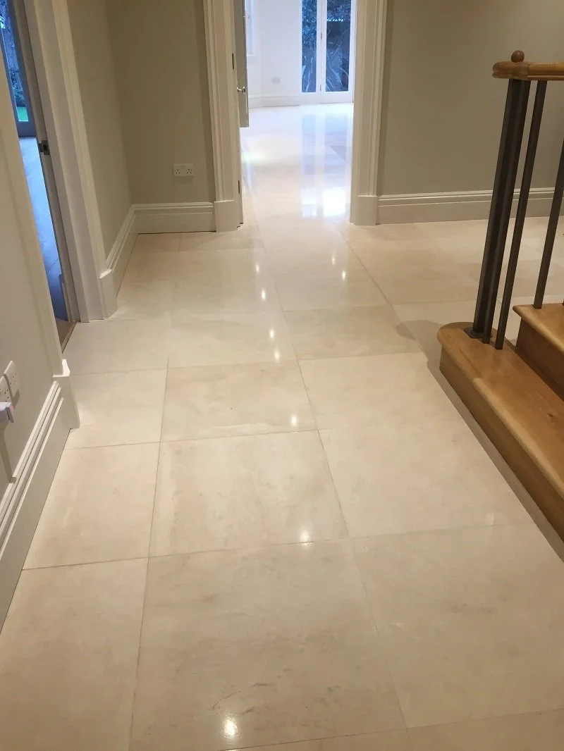 Limestone floor cleaning