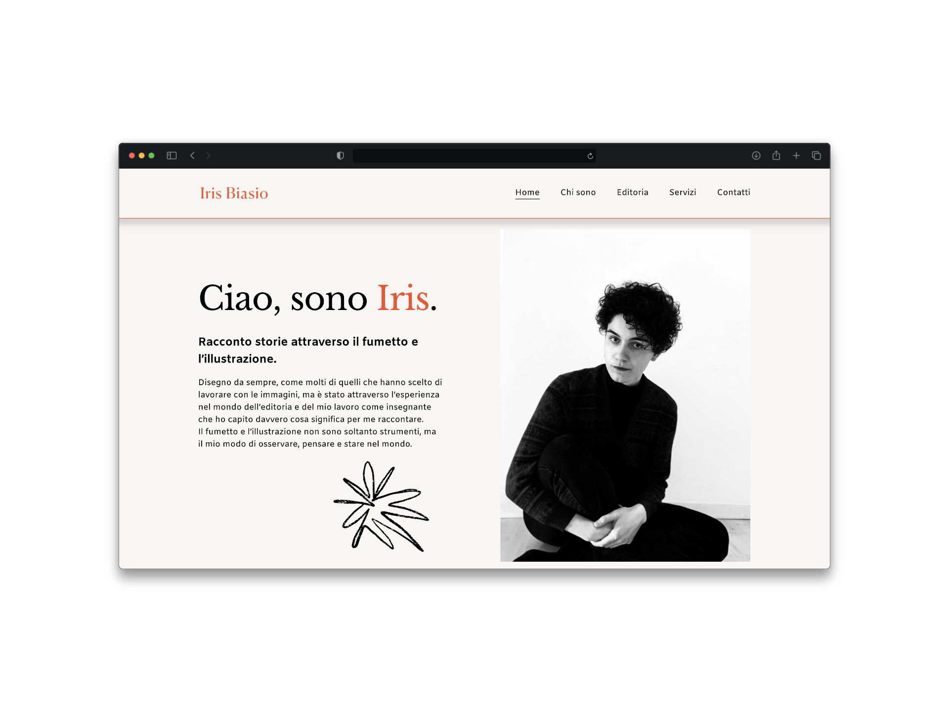 Iris Biasio Homepage web page