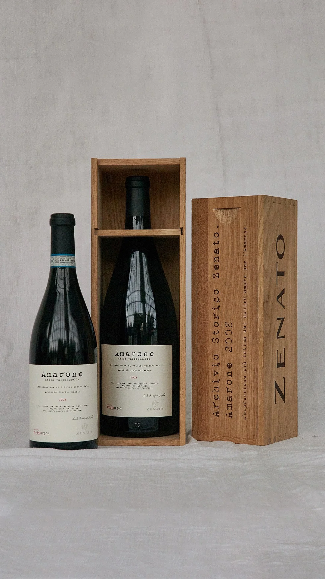 Photography wine packaging for Zenato by Trinity Creative ltd