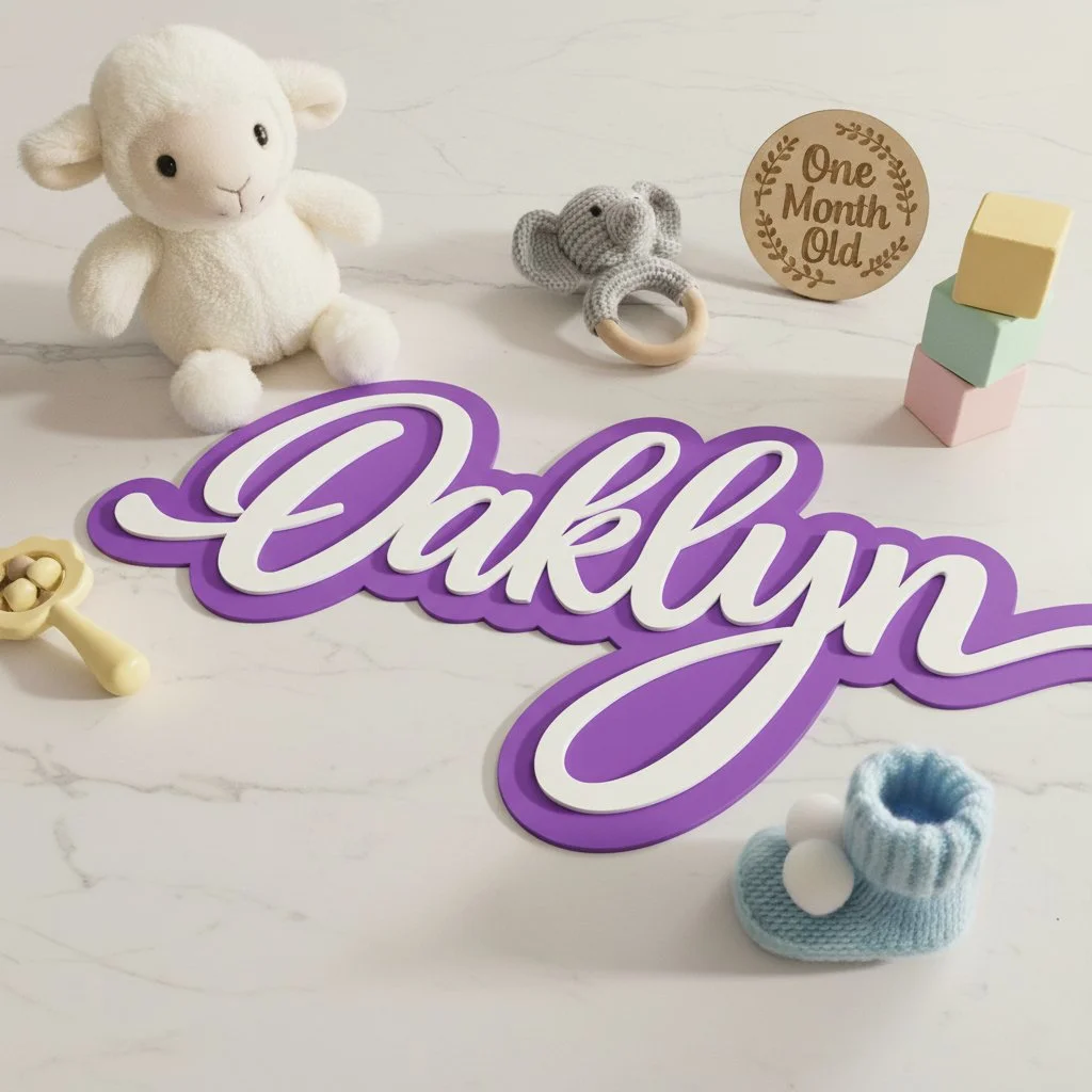 Children's Acrylic Name Sign