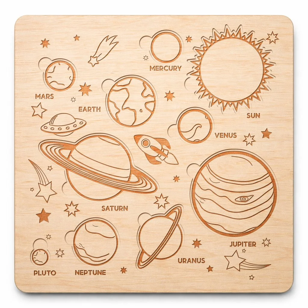Wooden Children’s Puzzle Board