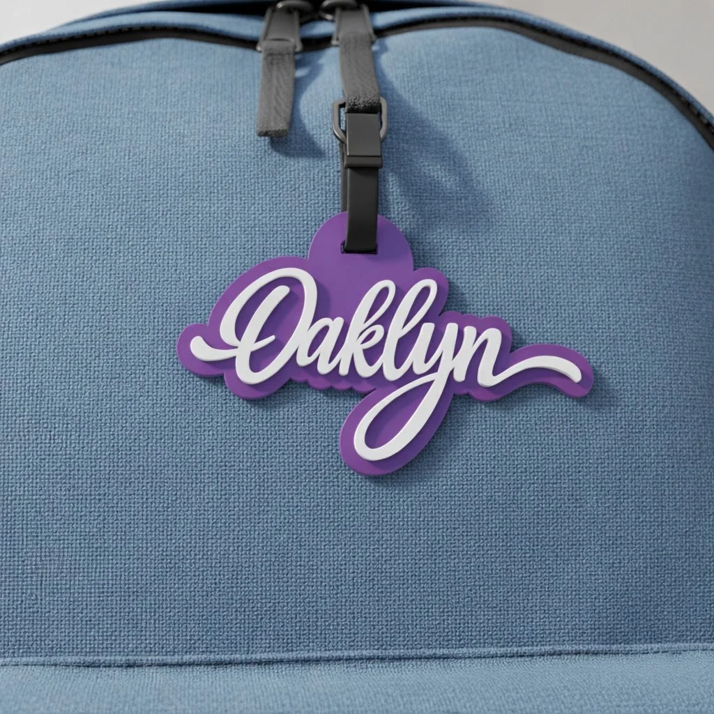 Children's Custom Acrylic Bag Tag