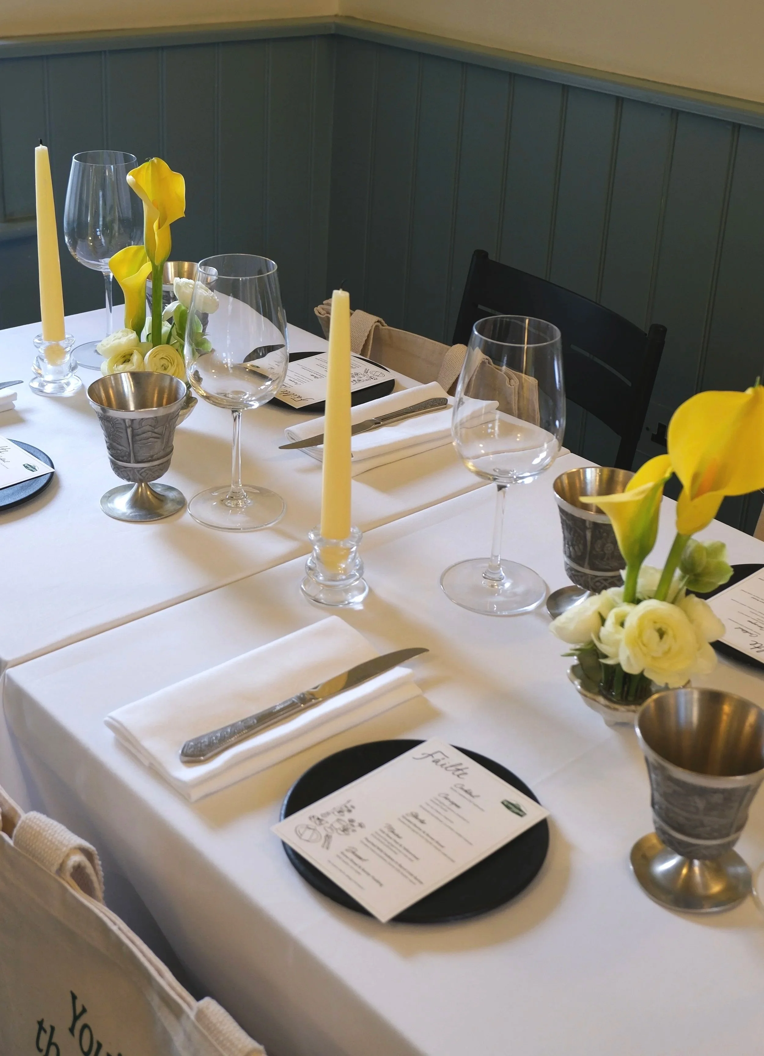 Event styling & creative direction for Kerrygold dinner | Myrtle restaurant | Chef: Anna Haugh | Host: Angela Scanlon 
