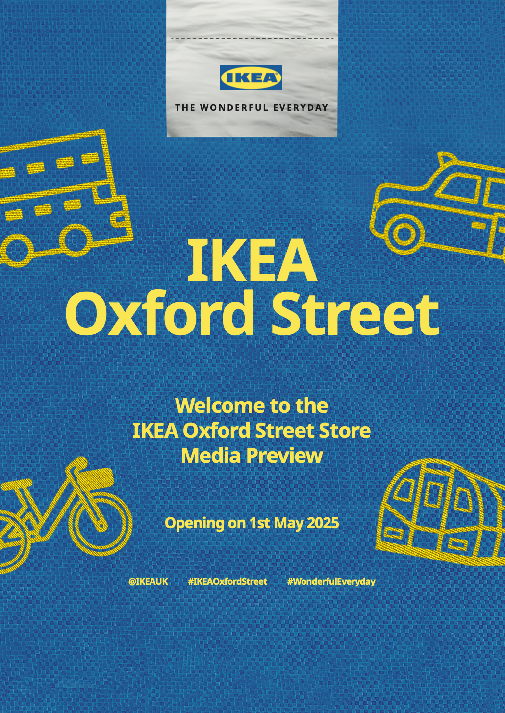 Event Styling & creative direction for IKEA Oxford Street opening press dinner, 25 | Graphic design: Joseph Privett