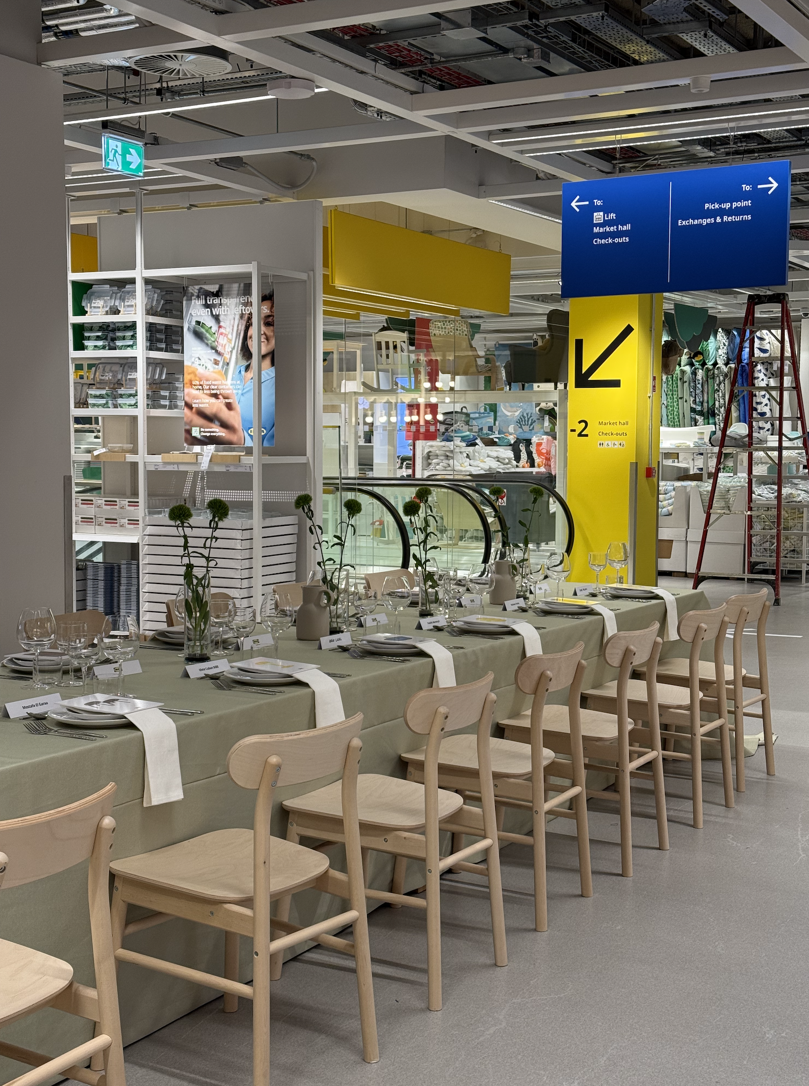 Event Styling & creative direction for Ikea Oxford Street opening stakeholder dinner, 25