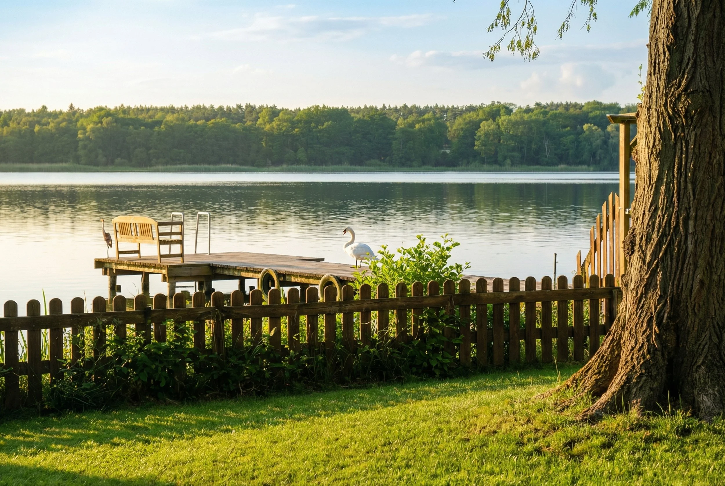 Tucholsky - Doppelzimmer Komfort im Erdgeschoss mit Terrasse, Seeblick &amp; Zugang zum Garten
