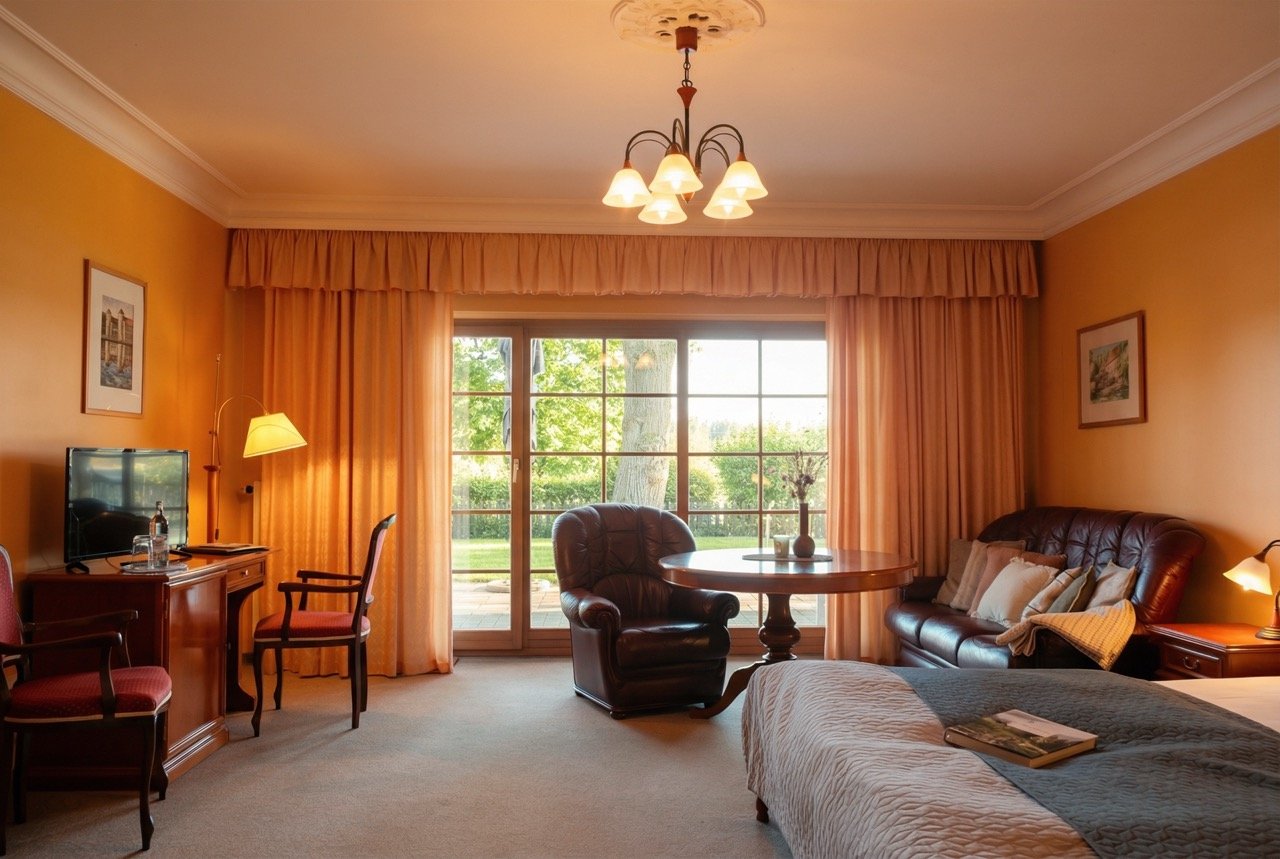 Fontane - Doppelzimmer Komfort im Erdgeschoss mit Terrasse, Seeblick &amp; Zugang zum Garten