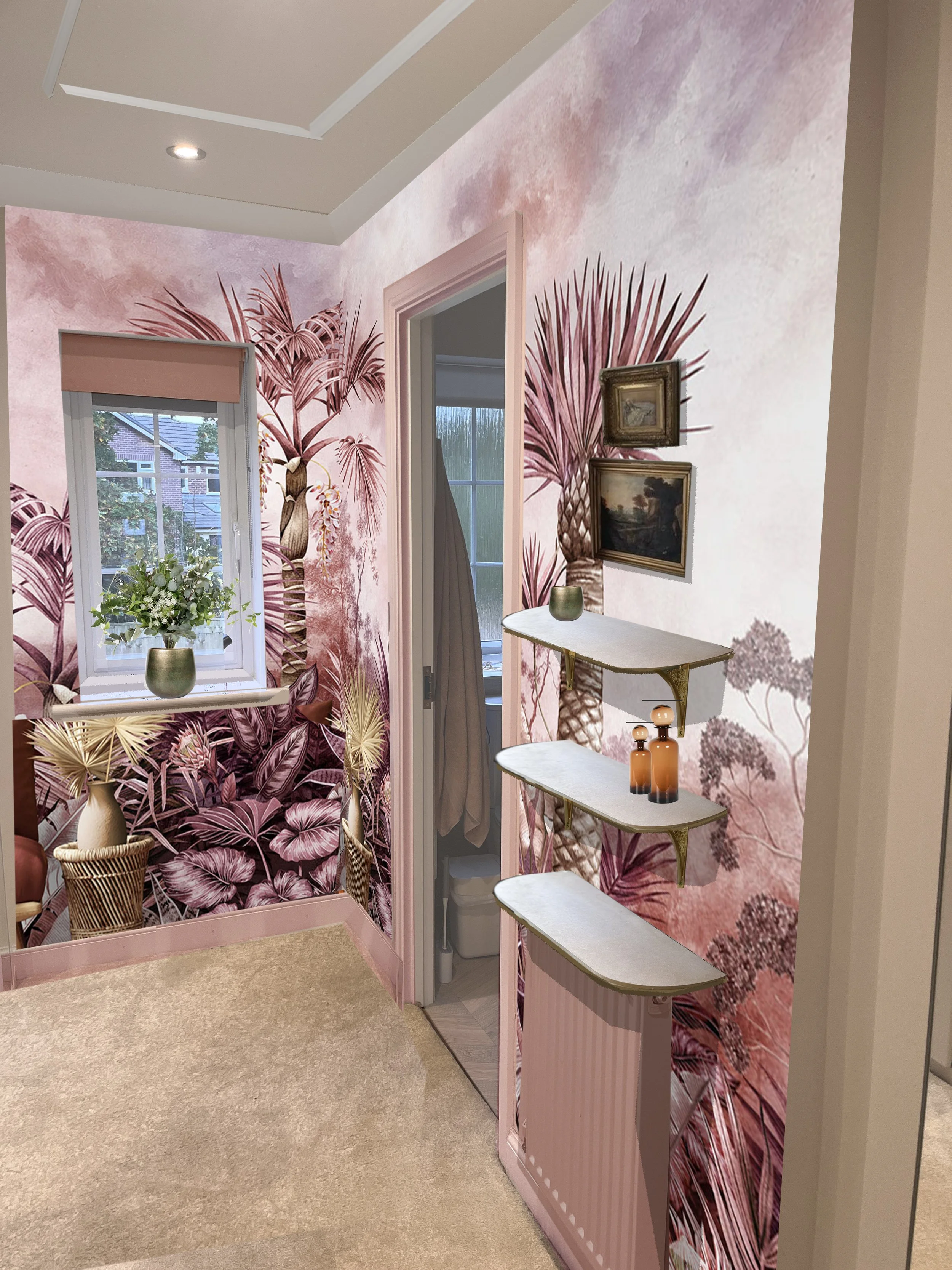 Walkin wardrobe 2 Pink Mural.jpg