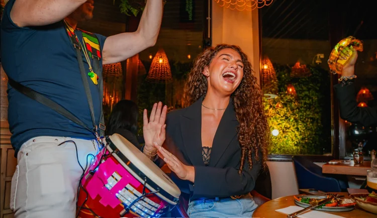 Assaf with djembe