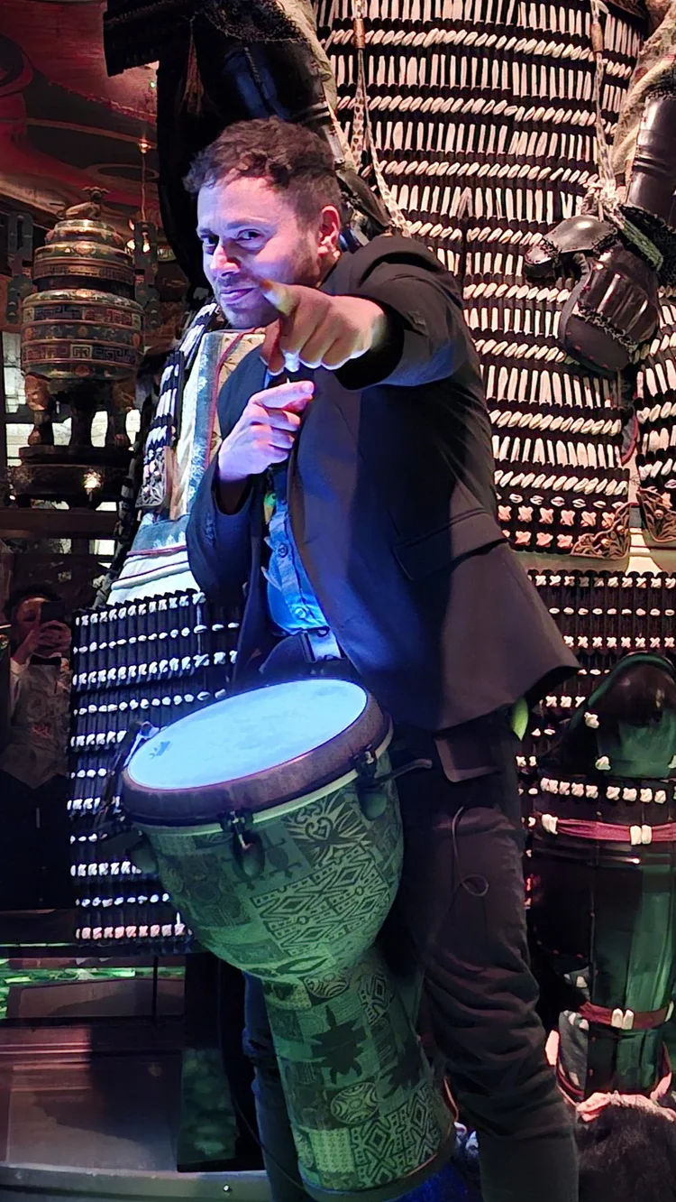 Live percussion at Ivy Asia