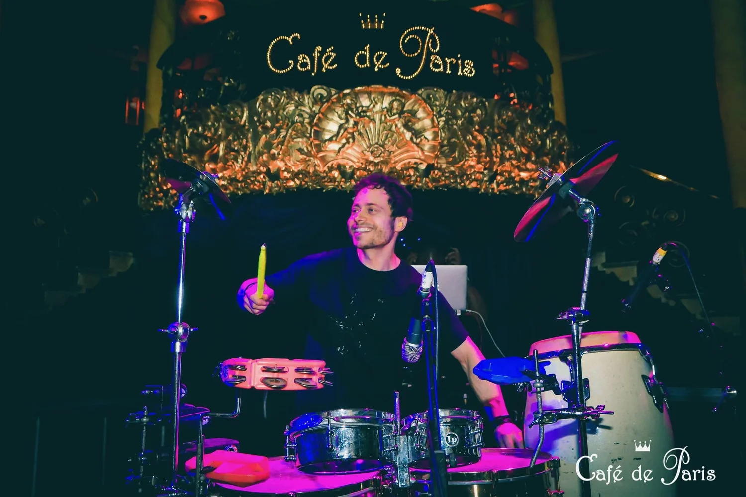 Assaf DJ and Percussion at Café de Paris
