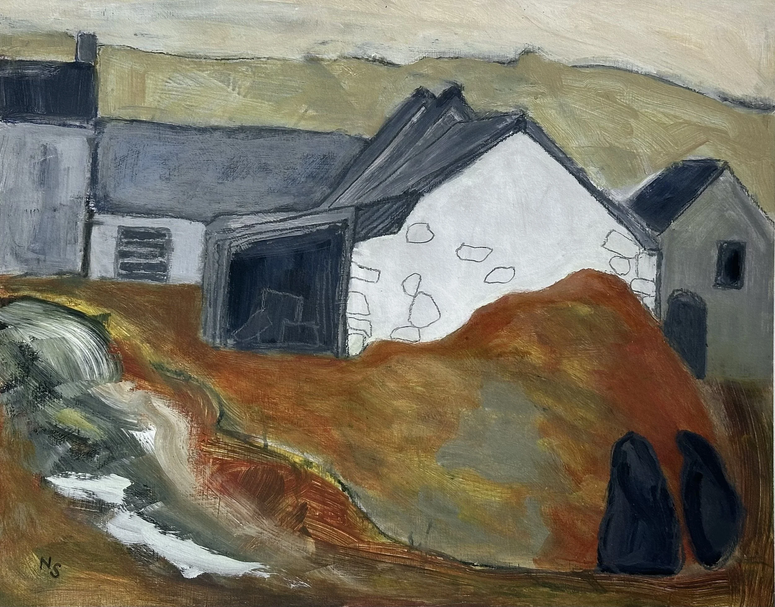 Welsh Farmstead II: Glynmaen

Acrylic and Neocolor on board. Fine oak Frame

53×42×2cm

£495