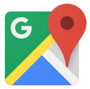 Google Maps app icon showing a map with a red location pin.