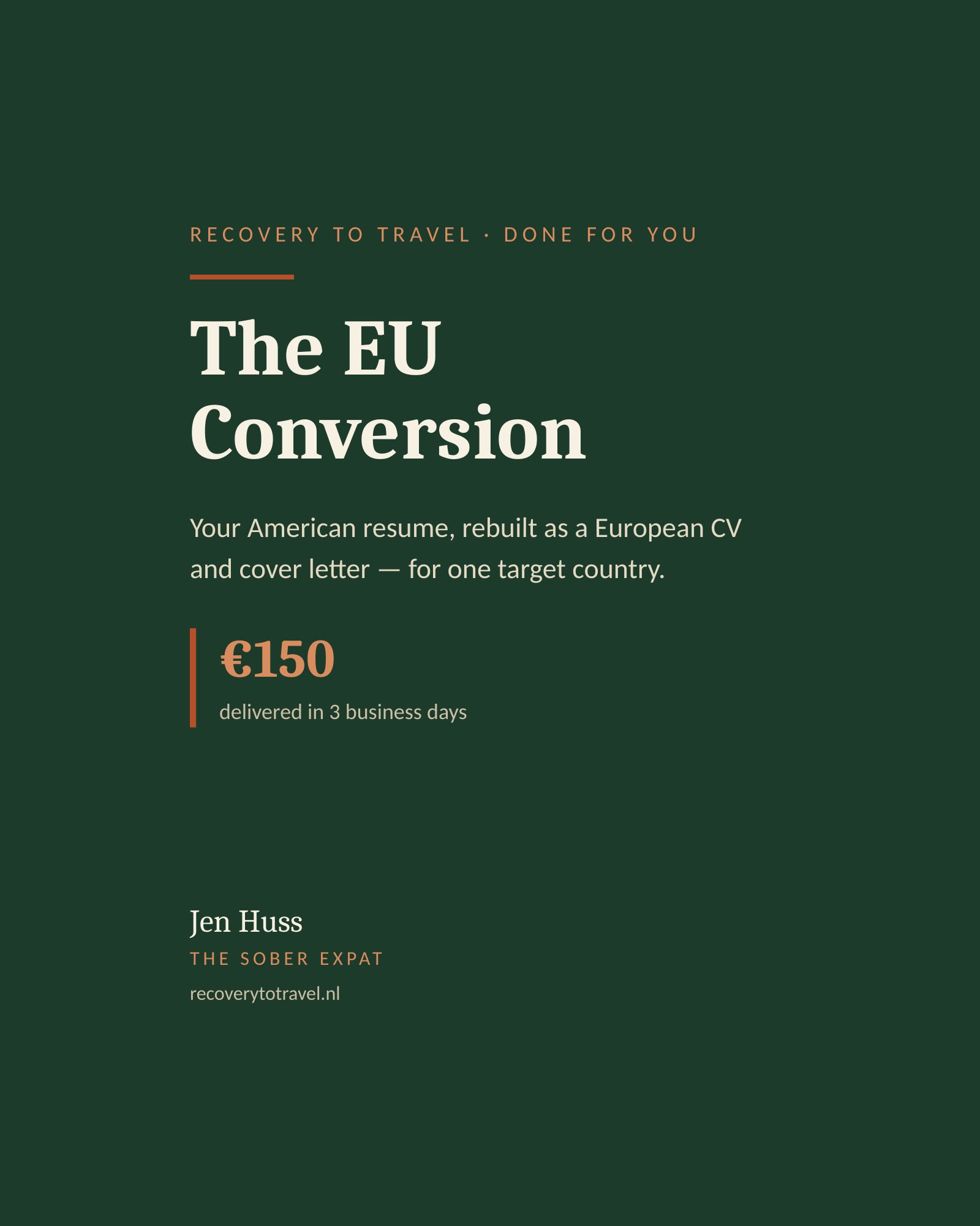 The EU Conversion - American Resume to European CV