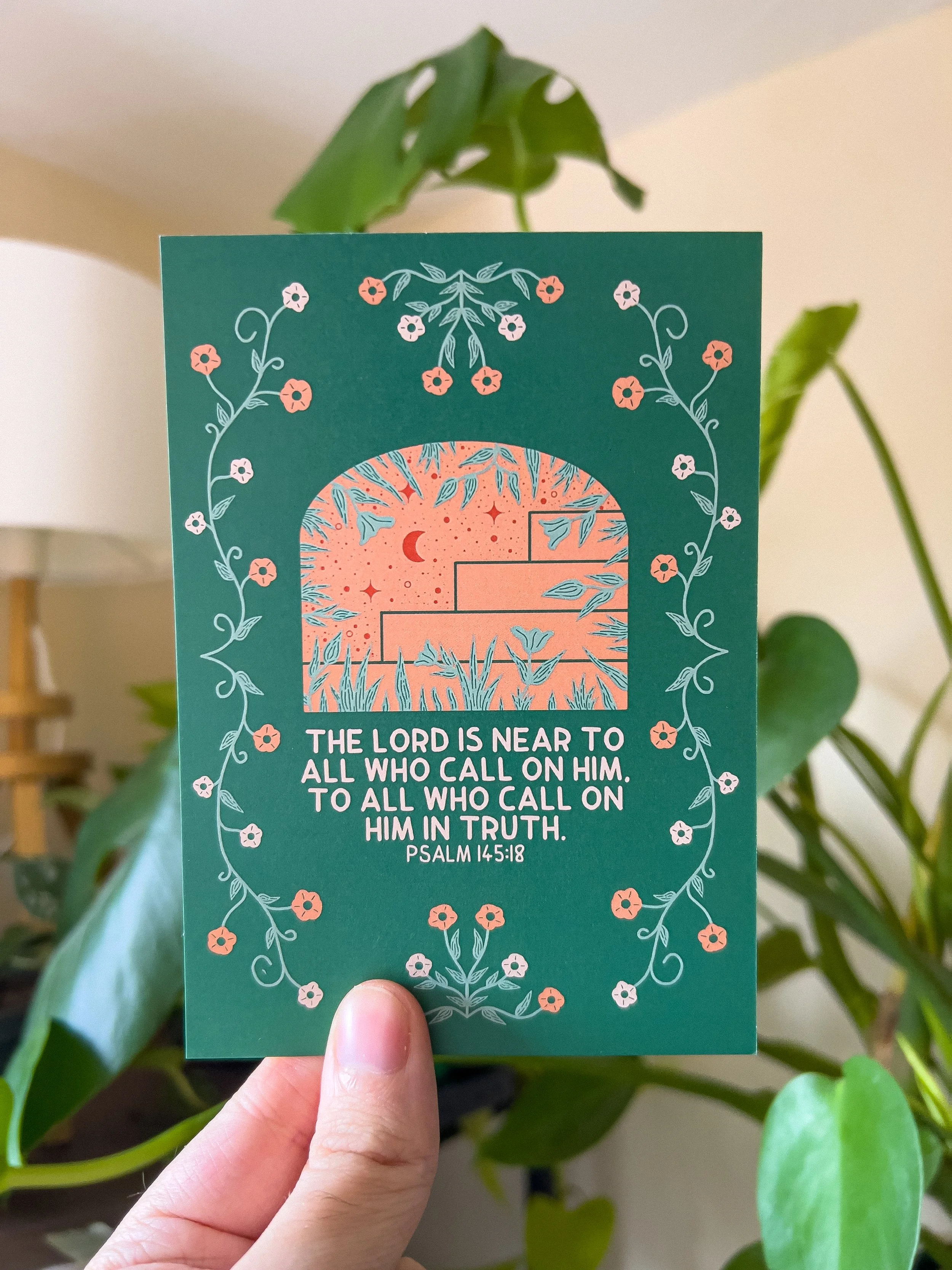 Psalm 145:18 Postcard