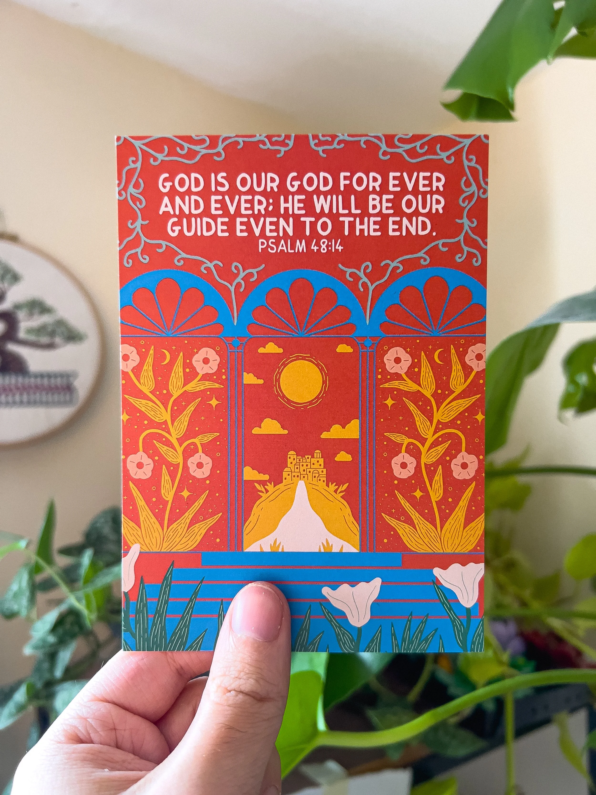 Psalm 48:14 Postcard