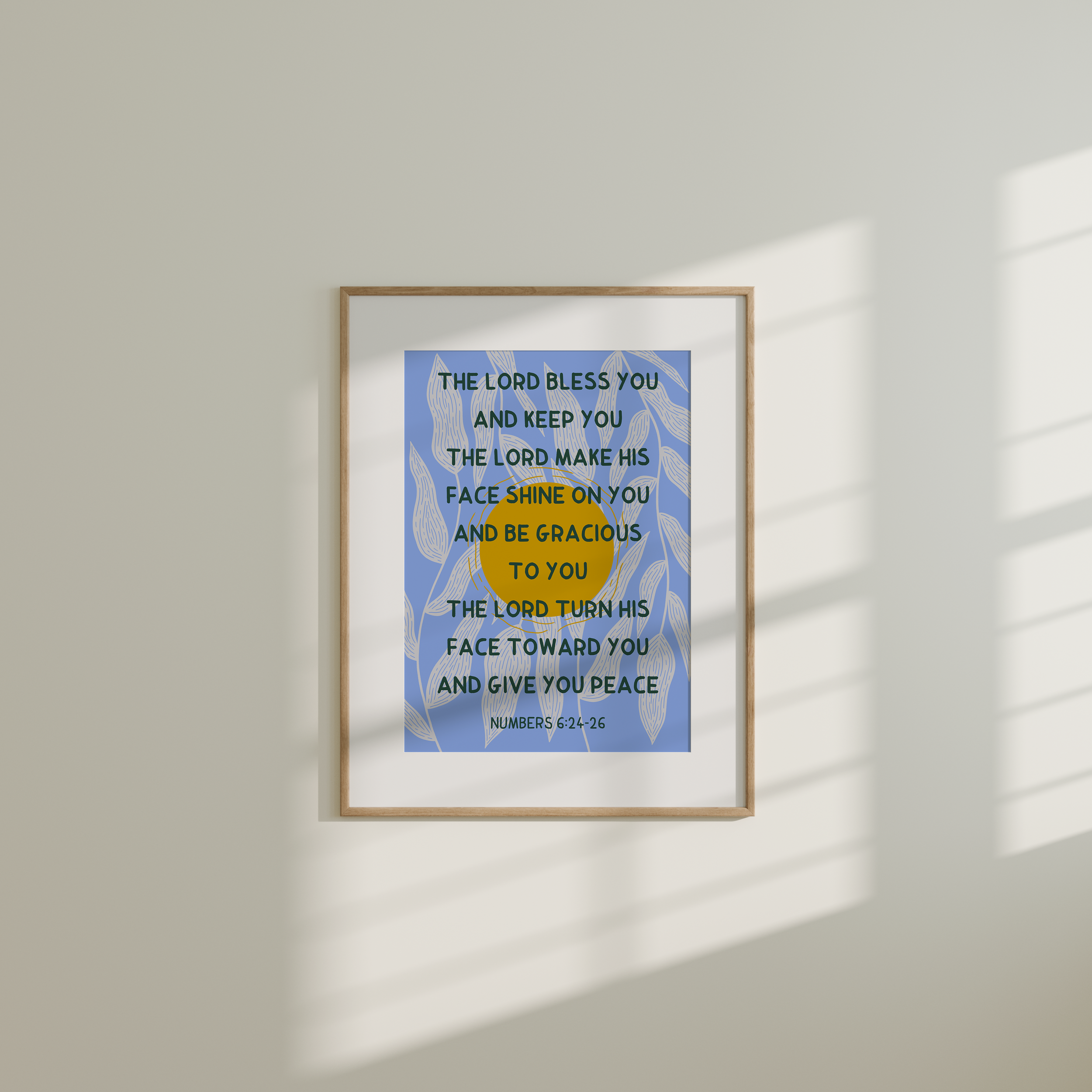 The Lord bless you and keep you - Numbers 6:24-26