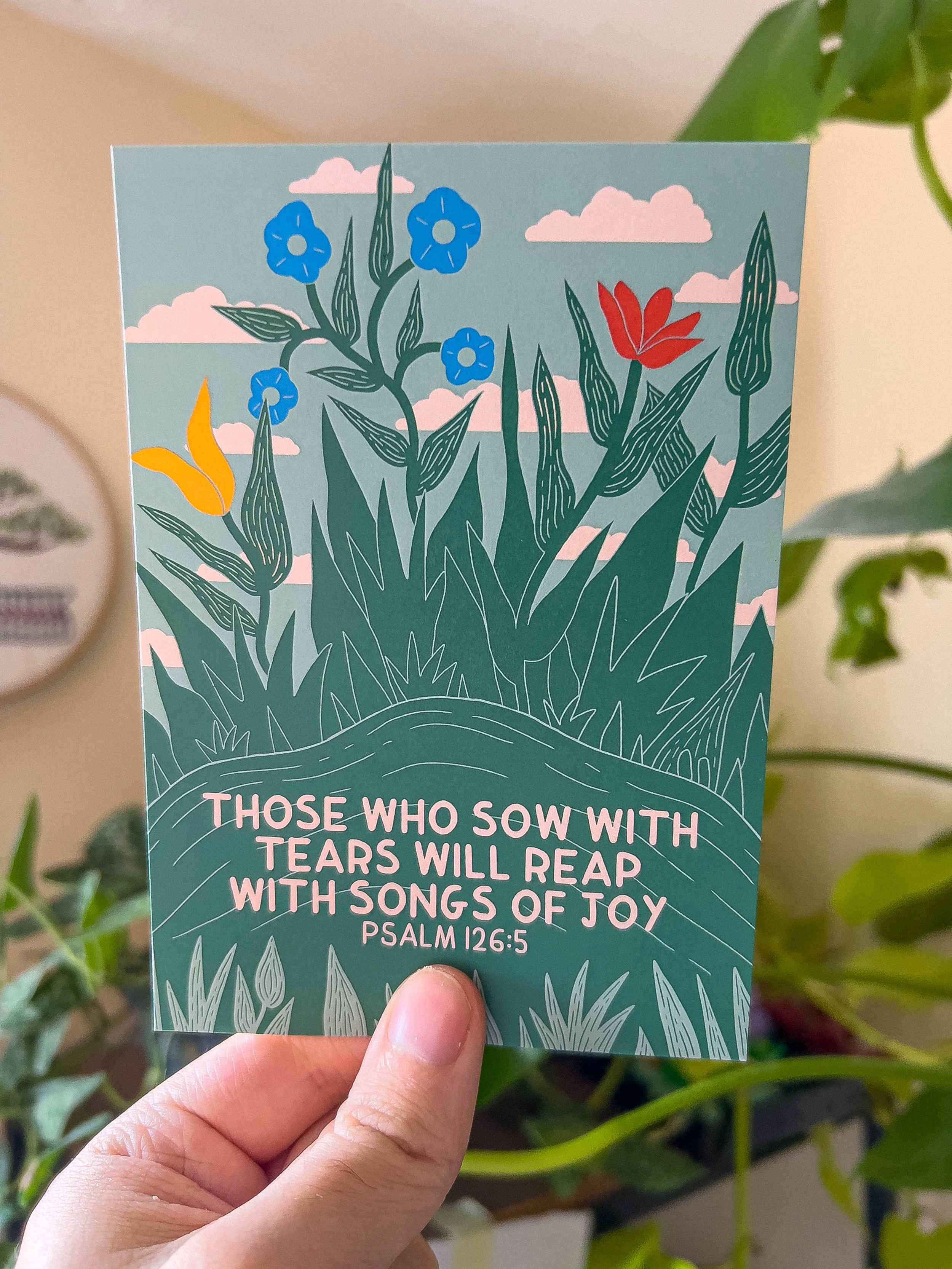 Psalm 126:5 Postcard