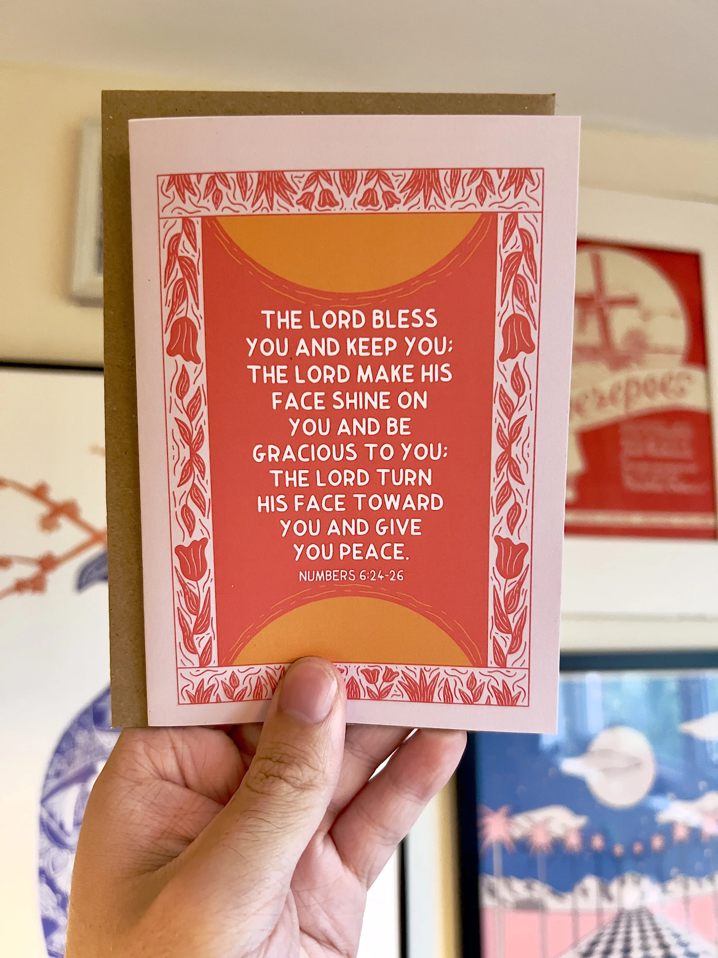 Numbers 6:24-26 Greetings Card