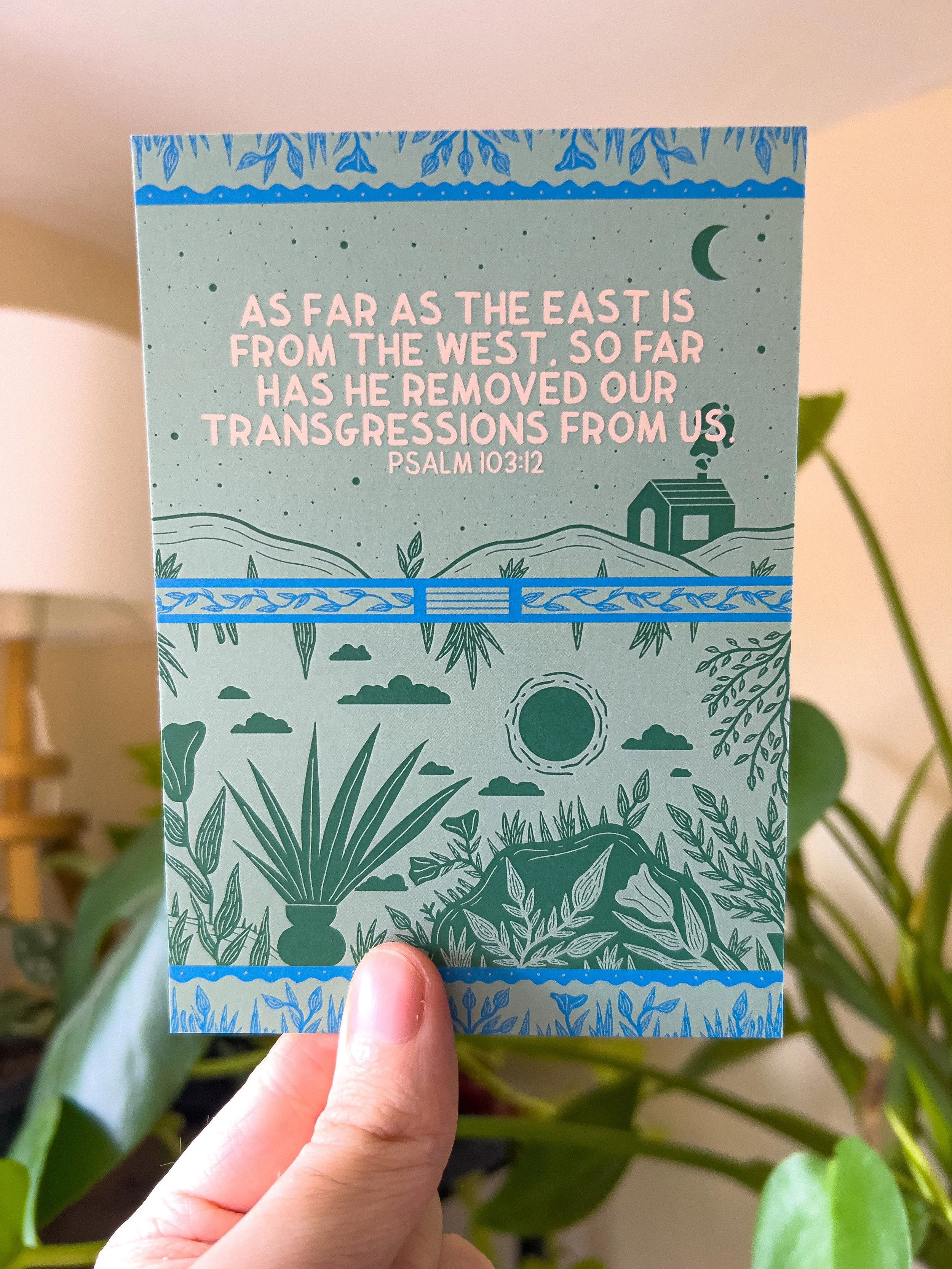 Psalm 103:12 Postcard