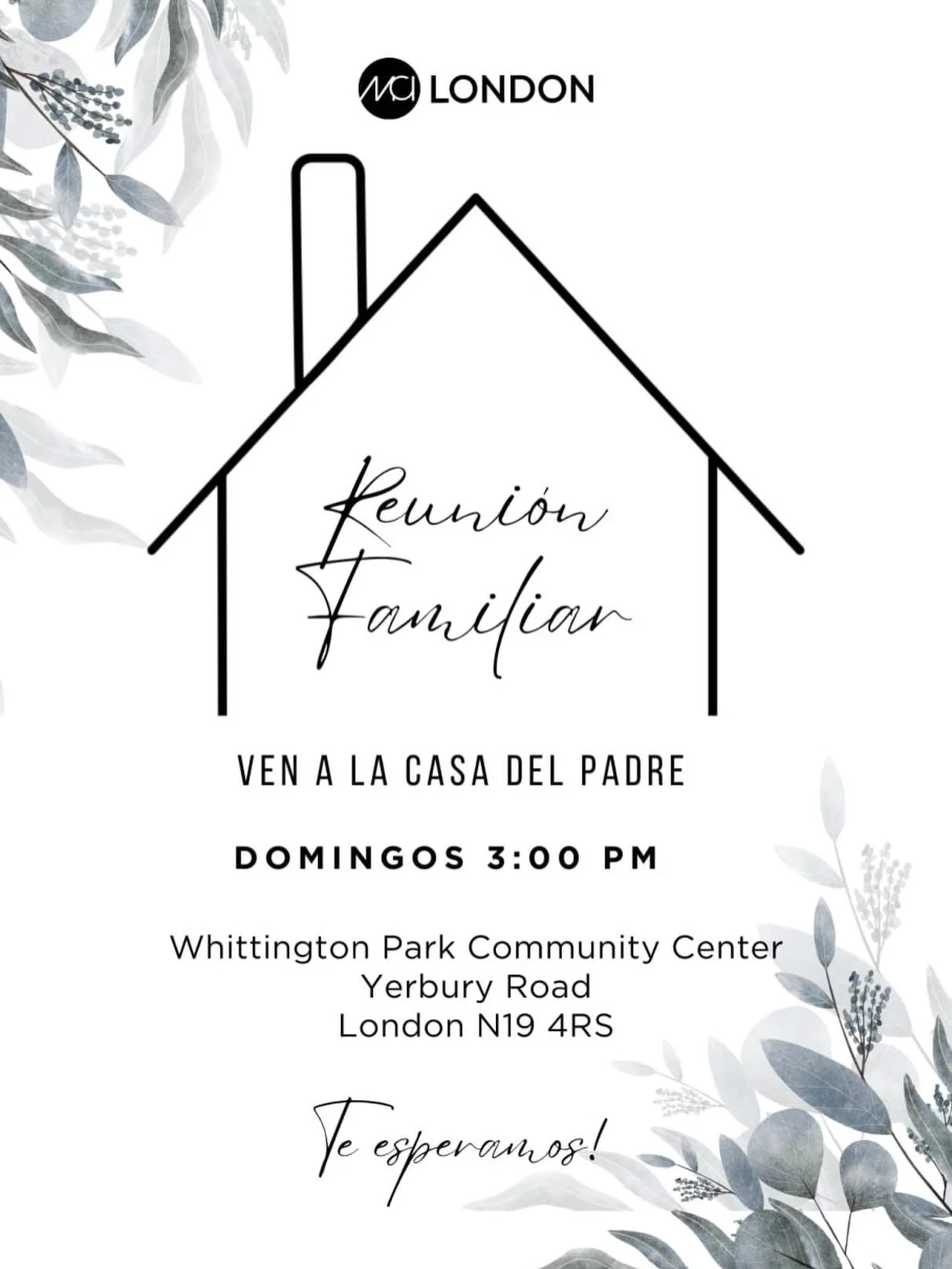 Cuando venimos a la casa del Padre recibimos identidad, protecci&oacute;n y prop&oacute;sito! Ven con tu familia a nuestra reuni&oacute;n familiar, tendremos un servicio especial para los ni&ntilde;os de 5 a 12 a&ntilde;os. Invita a todos tus amigos 