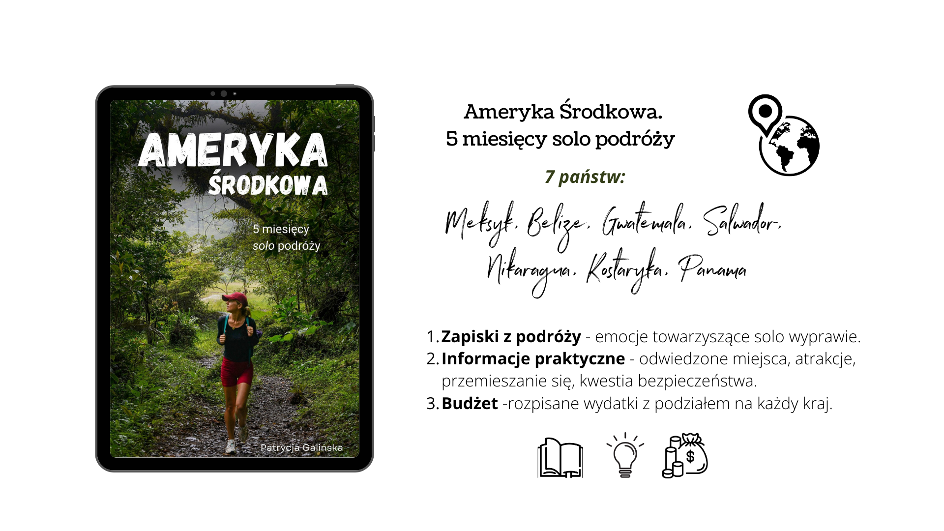 Ameryka Środkowa przewodnik, gotowe plany podróży po Meksyku, Belle, Gwatemali, Salwadorze, Nikaragui, Kostaryce i Panamie