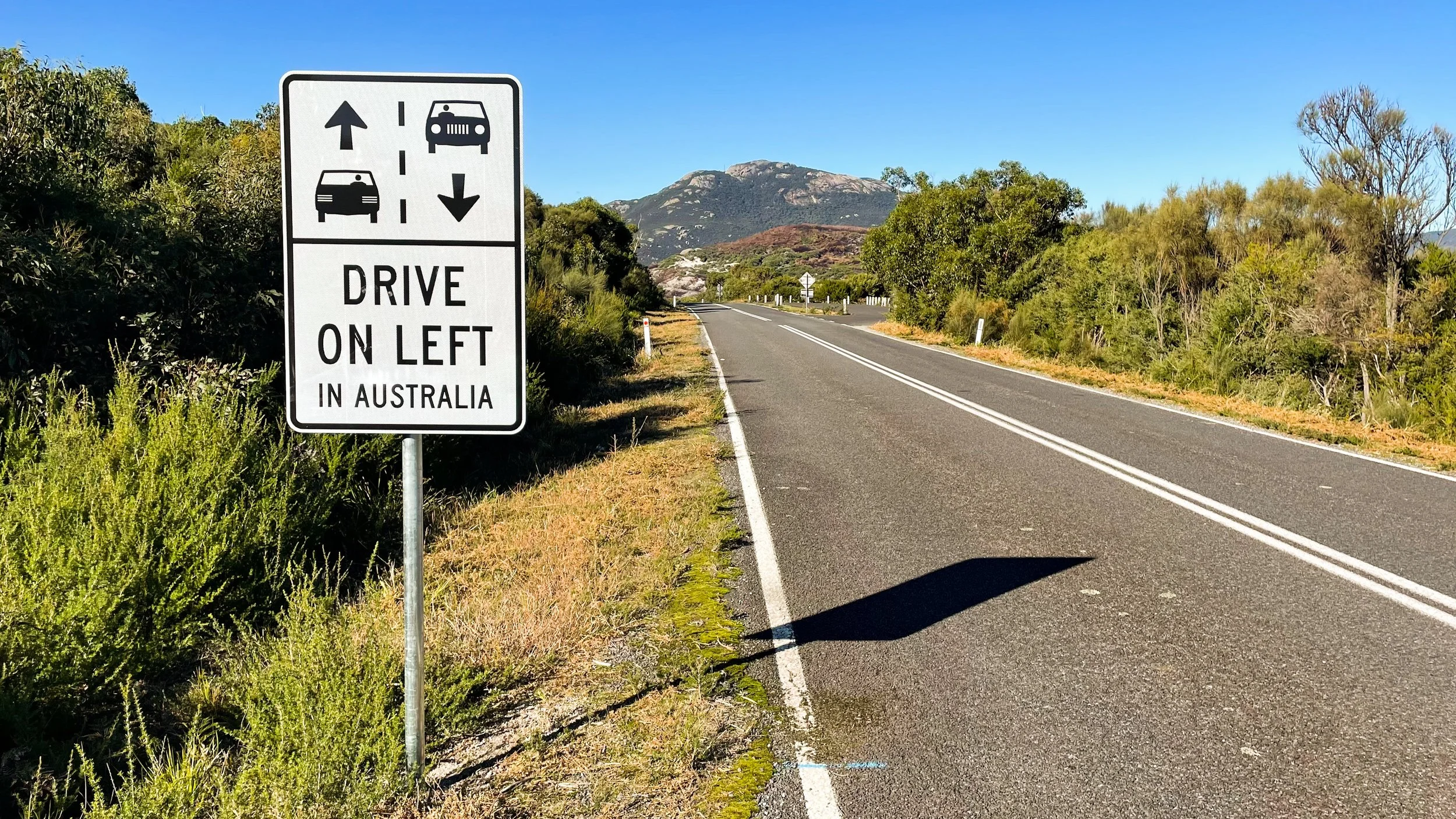 jazda po lewej stronie w Australii