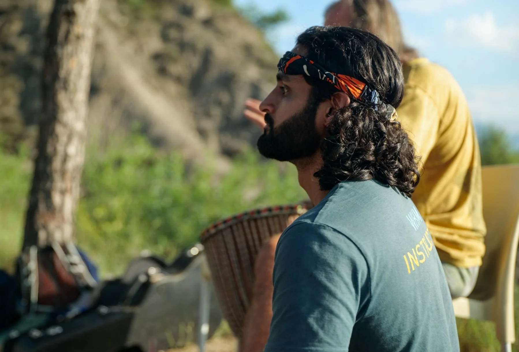 Sanjay teaching alongside Wim Hof