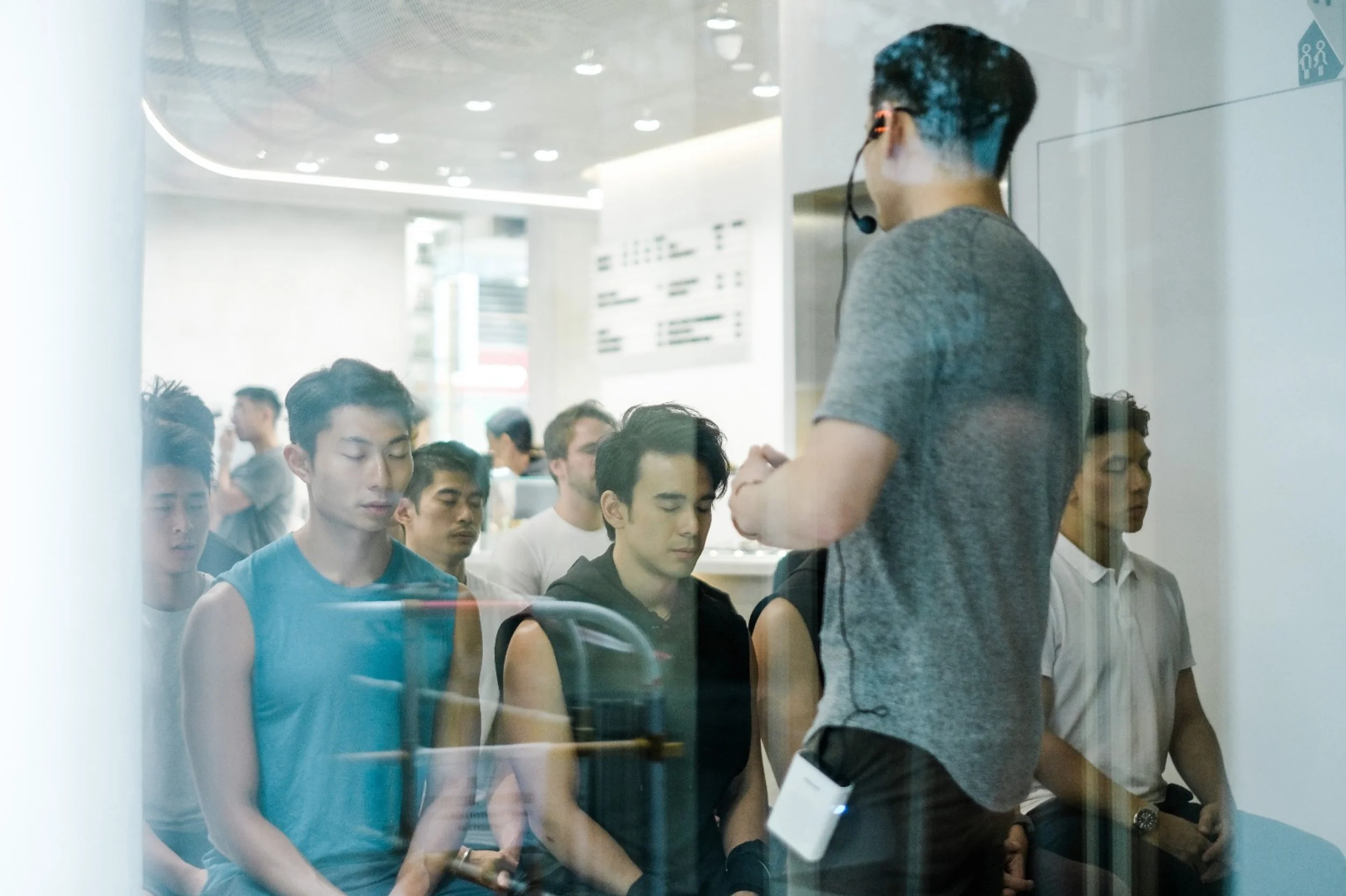 Brian guiding an influencer workshop in Hong Kong