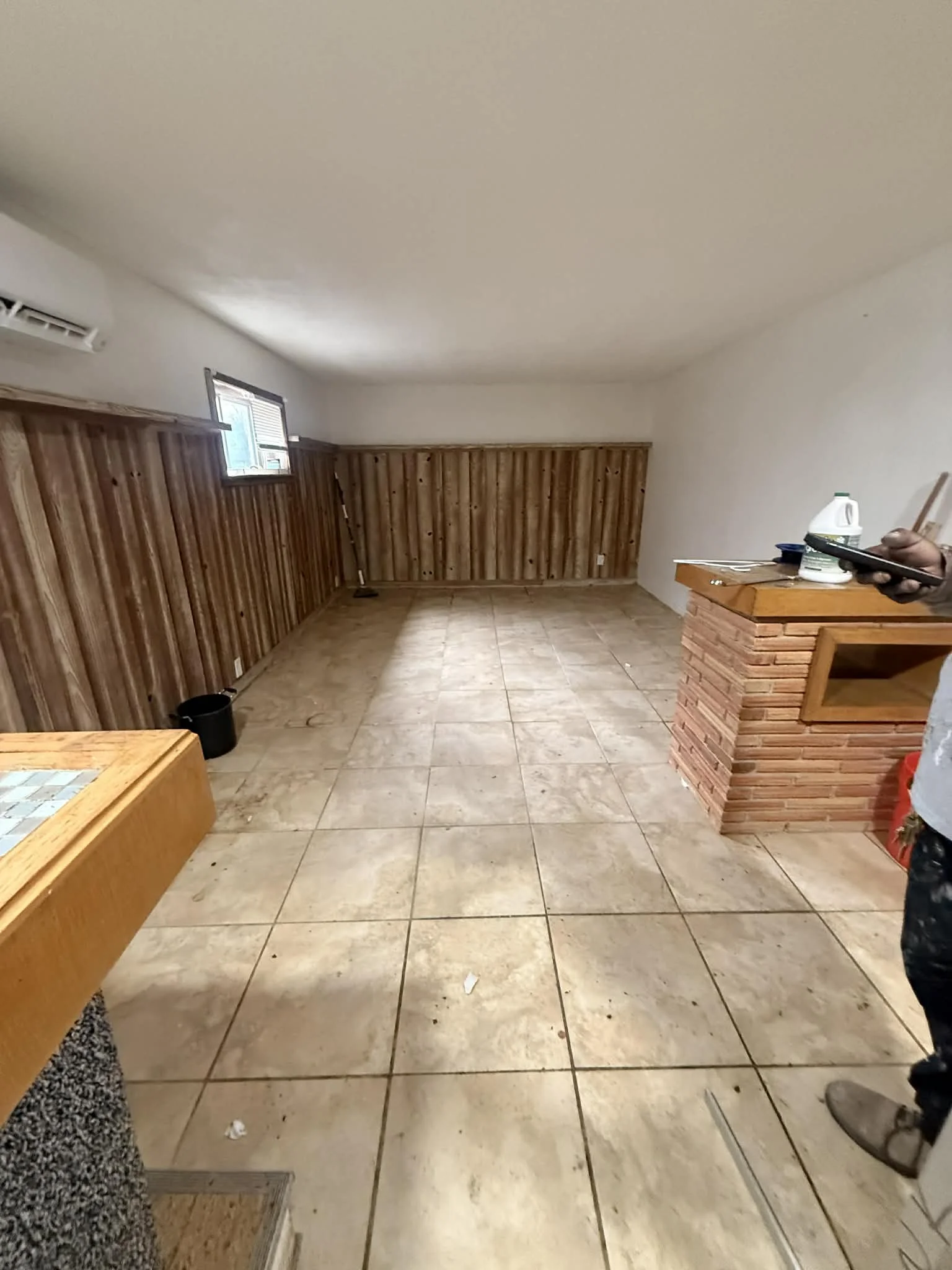 Interior cleanout completed showing removal of debris, materials, and unwanted items from a residential space.